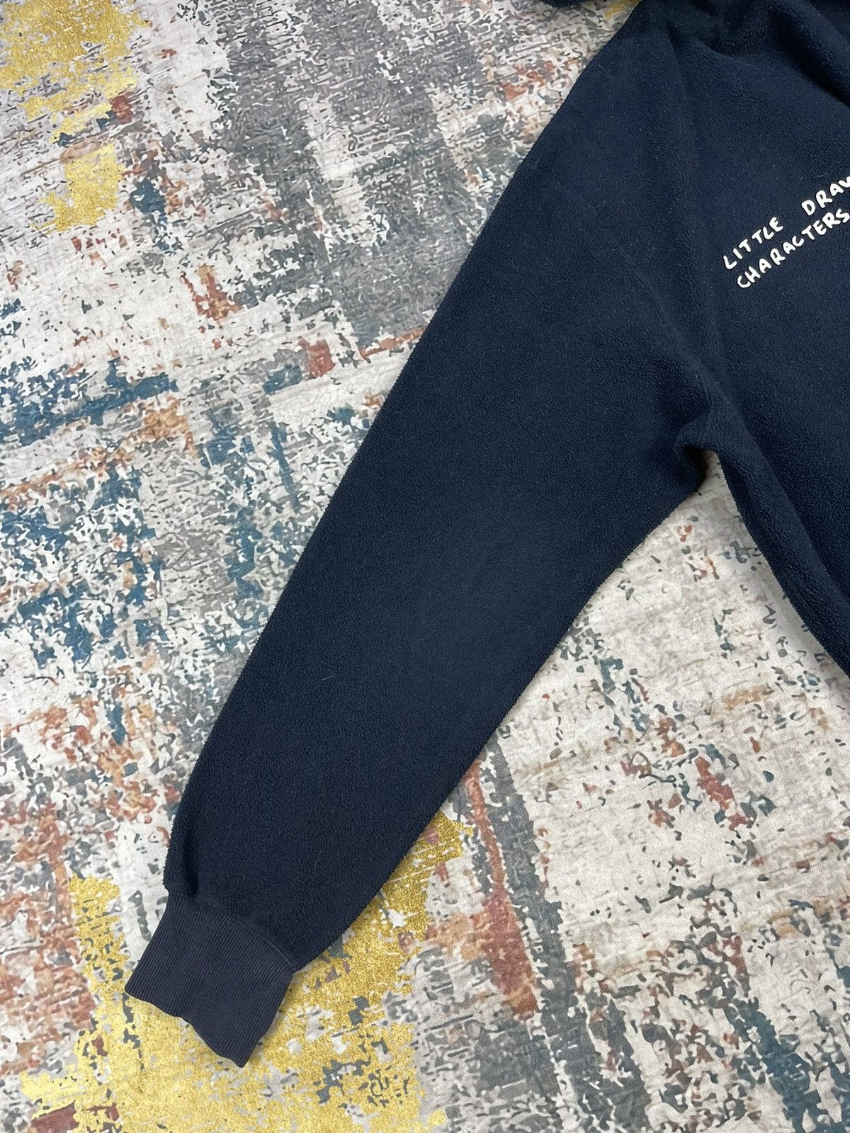 Keith Haring Vintage Keith Haring Back Poem Fleece Hoodies Size US L / EU 52-54 / 3 - 4 Thumbnail