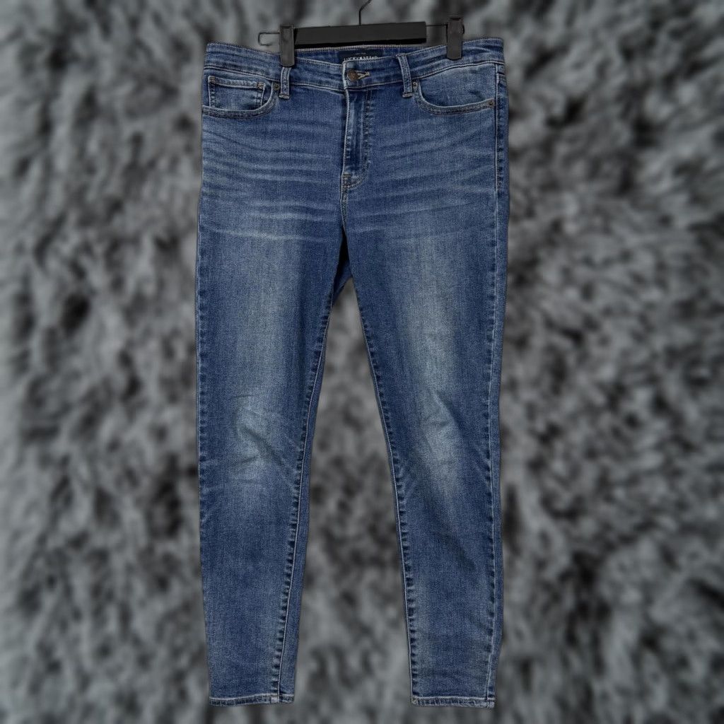Lucky Brand Lucky Brand Ava Super Skinny Jeans Womens 10/30 Blue Mid Rise Stretch Denim Shirt? Size 32" / US 10 / IT 46 - 1 Thumbnail