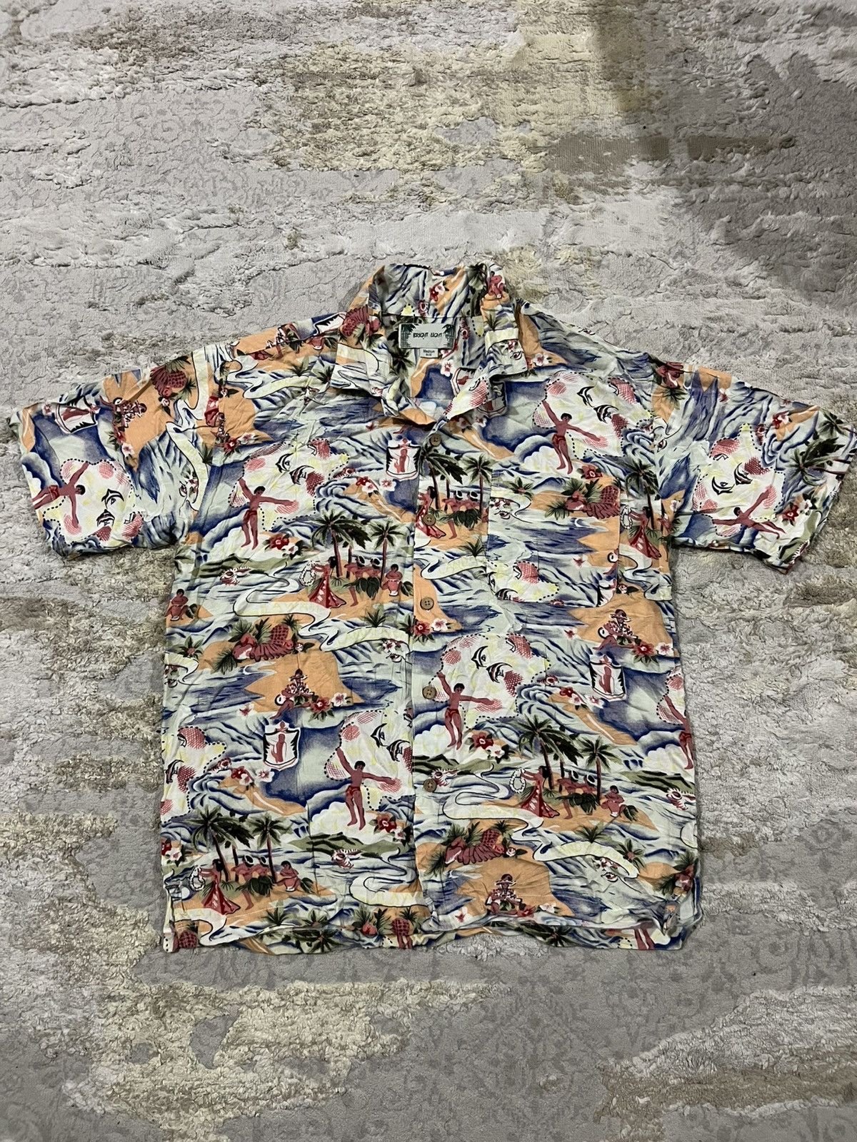 Sun Surf Vintage 1950s Kona Bay Land of Aloha Rayon Hawaiian Shirt Size US M / EU 48-50 / 2 - 3 Thumbnail