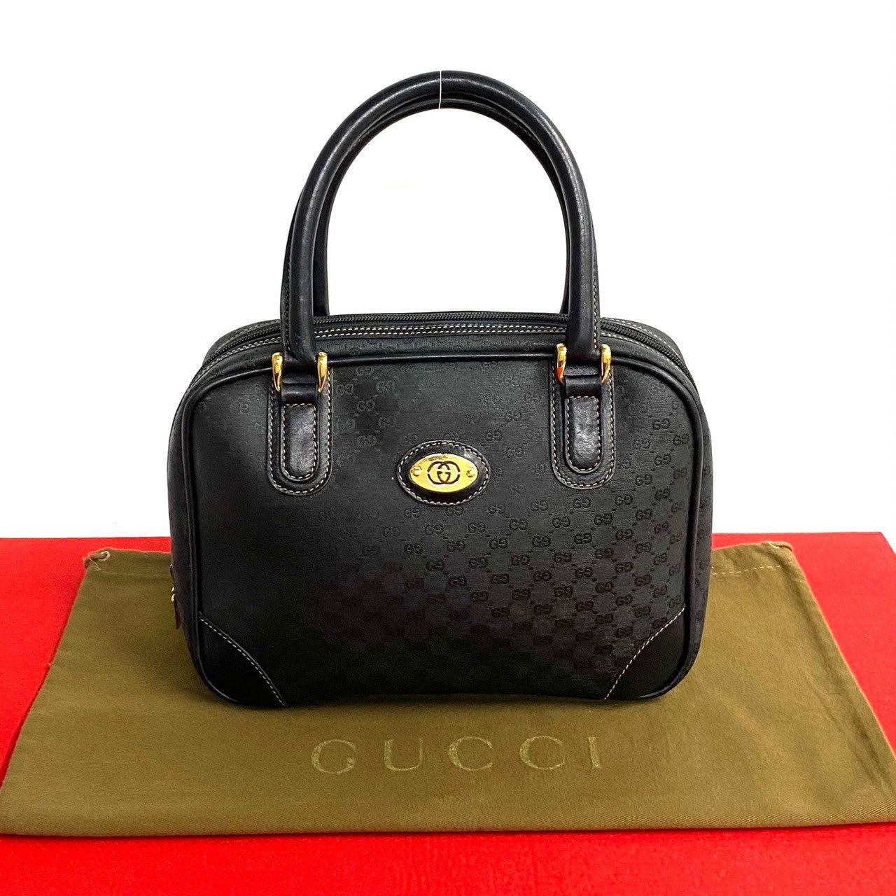 Gucci Gucci Handbag Black Leather Size ONE SIZE - 1 Thumbnail