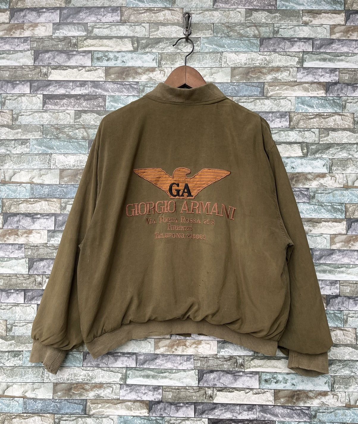 Armani × Giorgio Armani Armani Jeans Cropped Bomber Jacket | Grailed