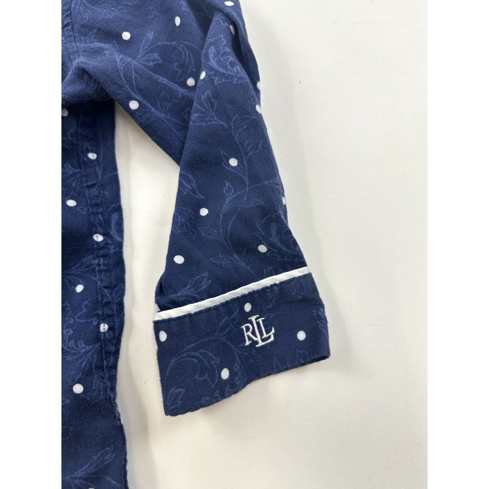 Ralph Lauren Ralph Lauren Shirt Womens Small Polka Dot Long Sleeve Button Up LRL Size S / US 4 / IT 40 - 2 Thumbnail