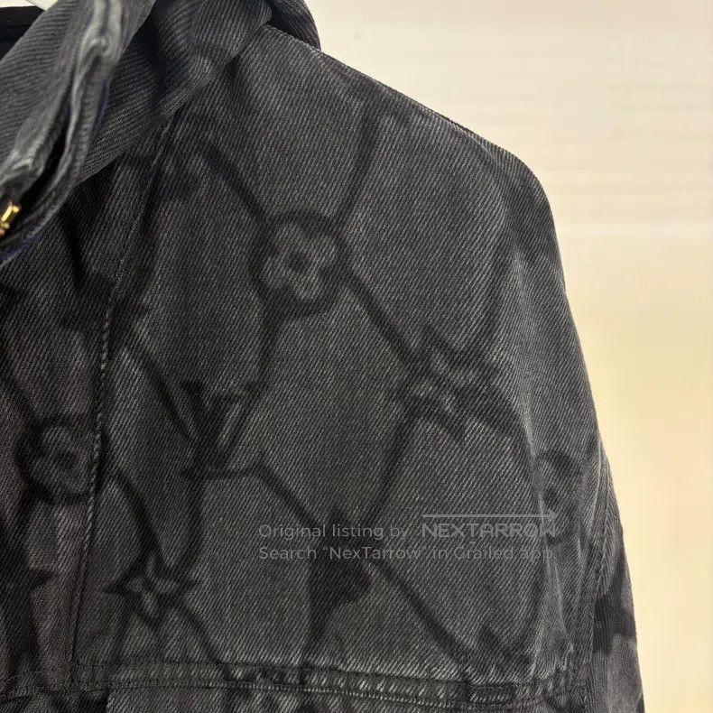 Louis Vuitton Louis Vuitton FW24 Fishnet Tri-Floral Full Logo Zip Jacket Size US L / EU 52-54 / 3 - 3 Thumbnail