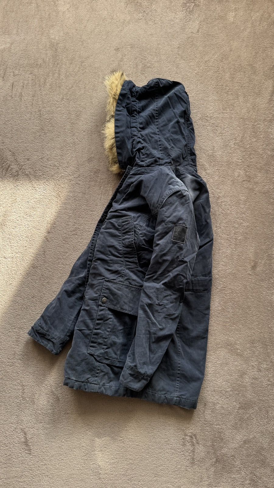 Belstaff Y2K Coyote Fur Down Hood Jacket Parka ifsixwasnine LGB goa Size S / US 4 / IT 40 - 4 Thumbnail
