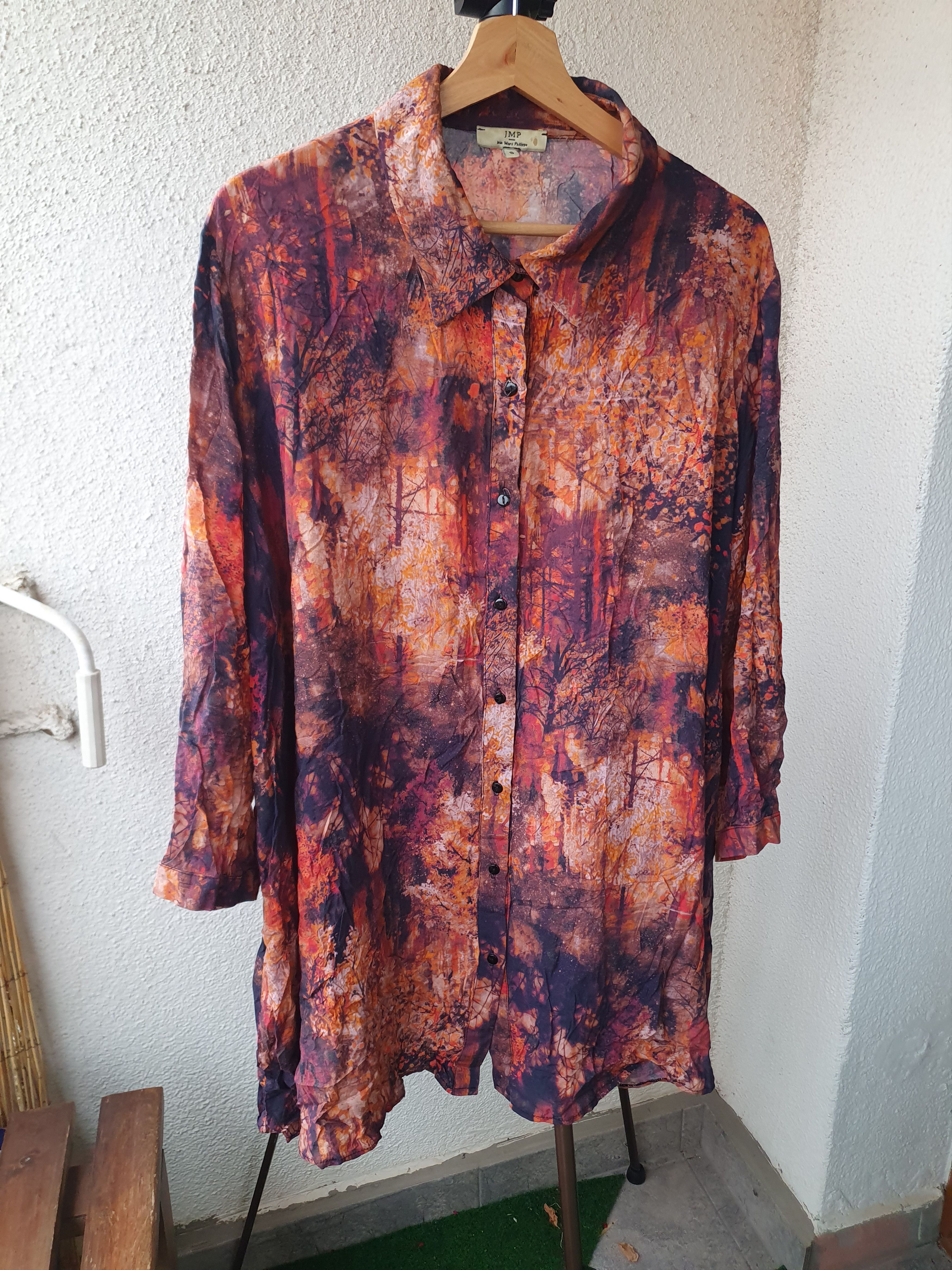 Other Jean Marc Philippe JMP Button Front Tunic Over Shirt Top 8 Size M / US 6-8 / IT 42-44 - 1 Thumbnail