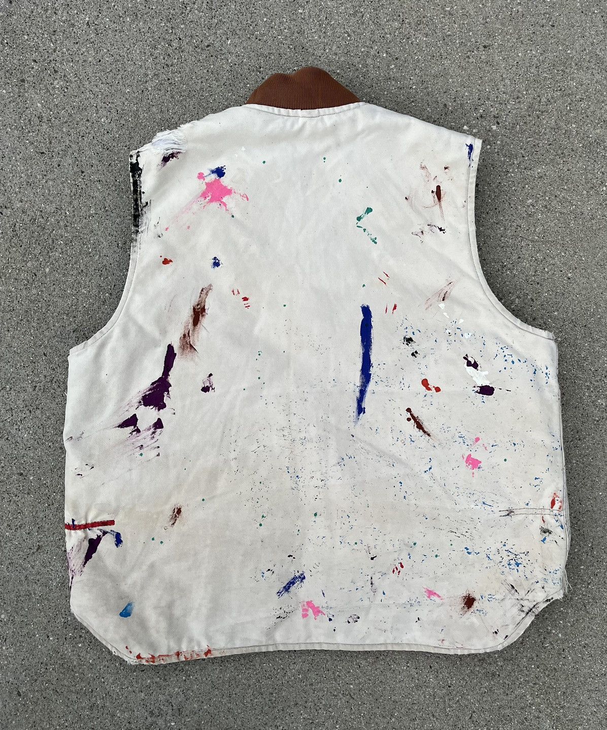 Carhartt × Vintage Vintage Carhartt Vest Thrashed Distressed Sun Fade Destroyed Size US L / EU 52-54 / 3 - 2 Thumbnail
