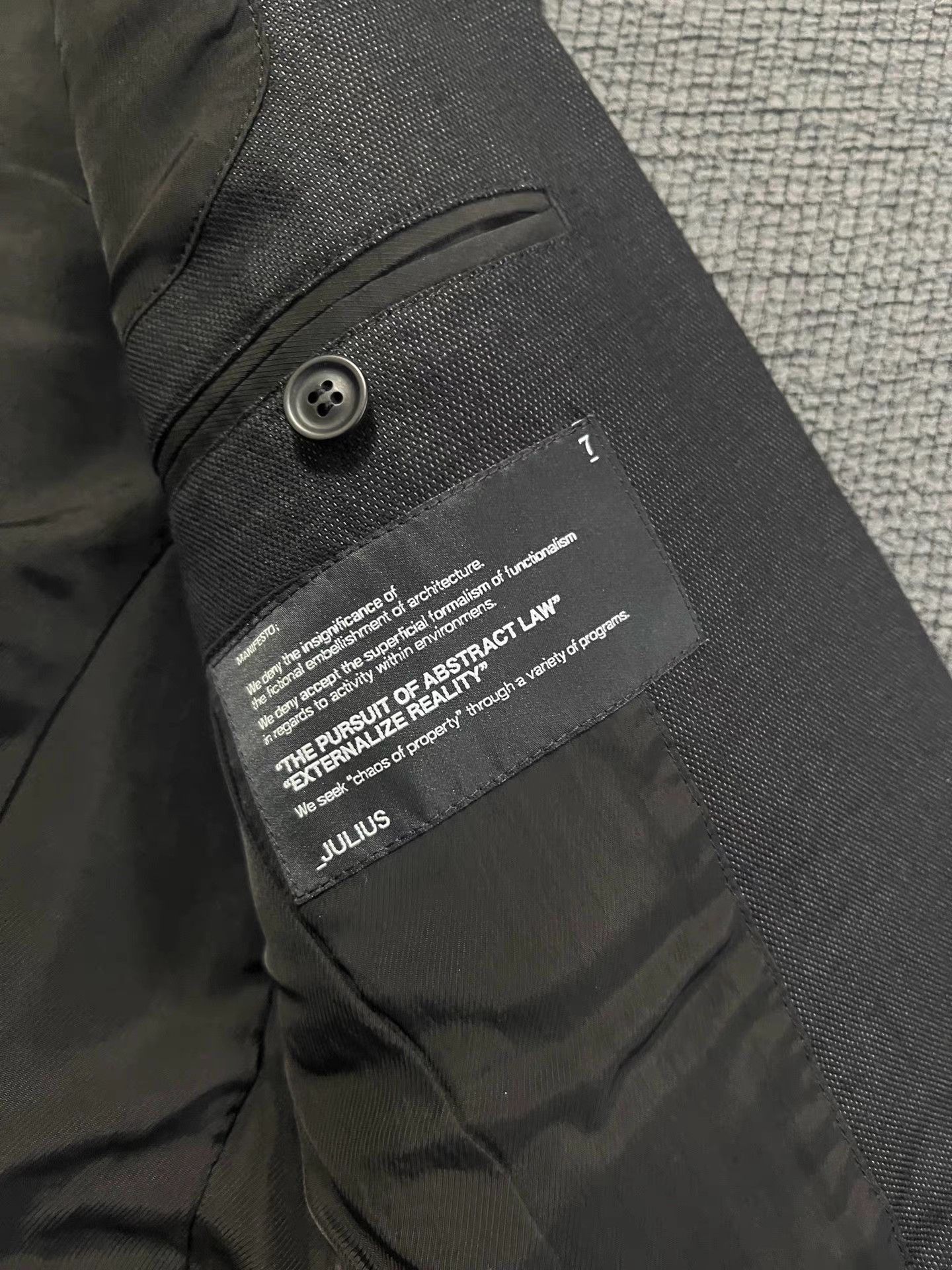 Julius Julius_7 11FW single-button suit jacket Size 46S - 5 Thumbnail