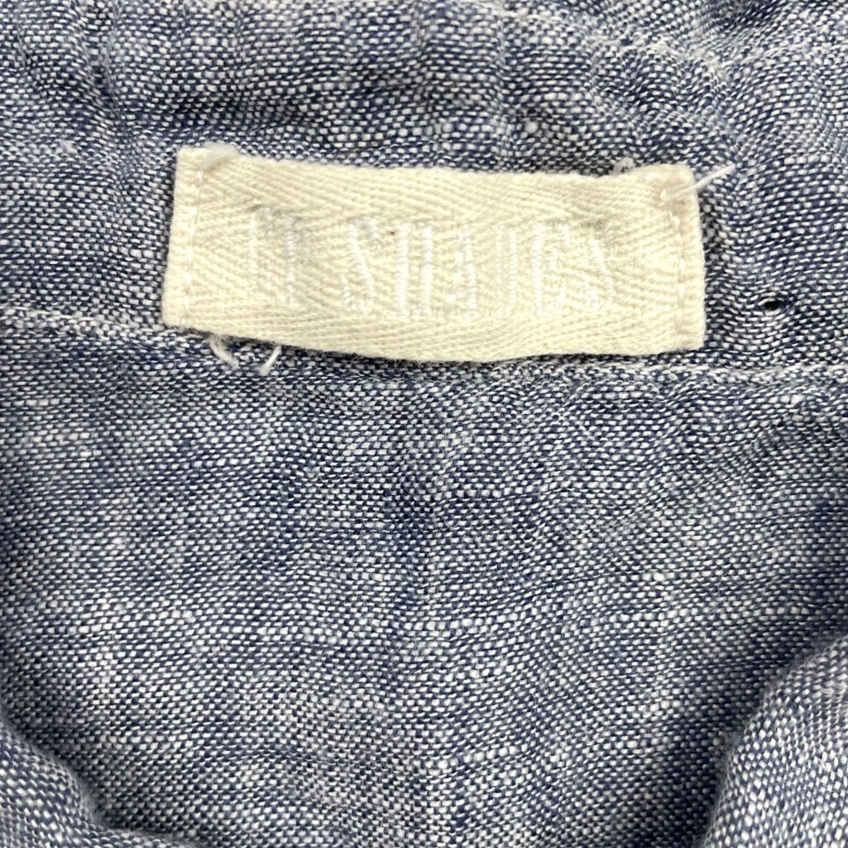 Vintage CP Shades Women’s Chambray Button Shirt Blue Small Long Sleeve Collared Casual Cotton Linen Modern Vintage: No Size S / US 4 / IT 40 - 3 Thumbnail