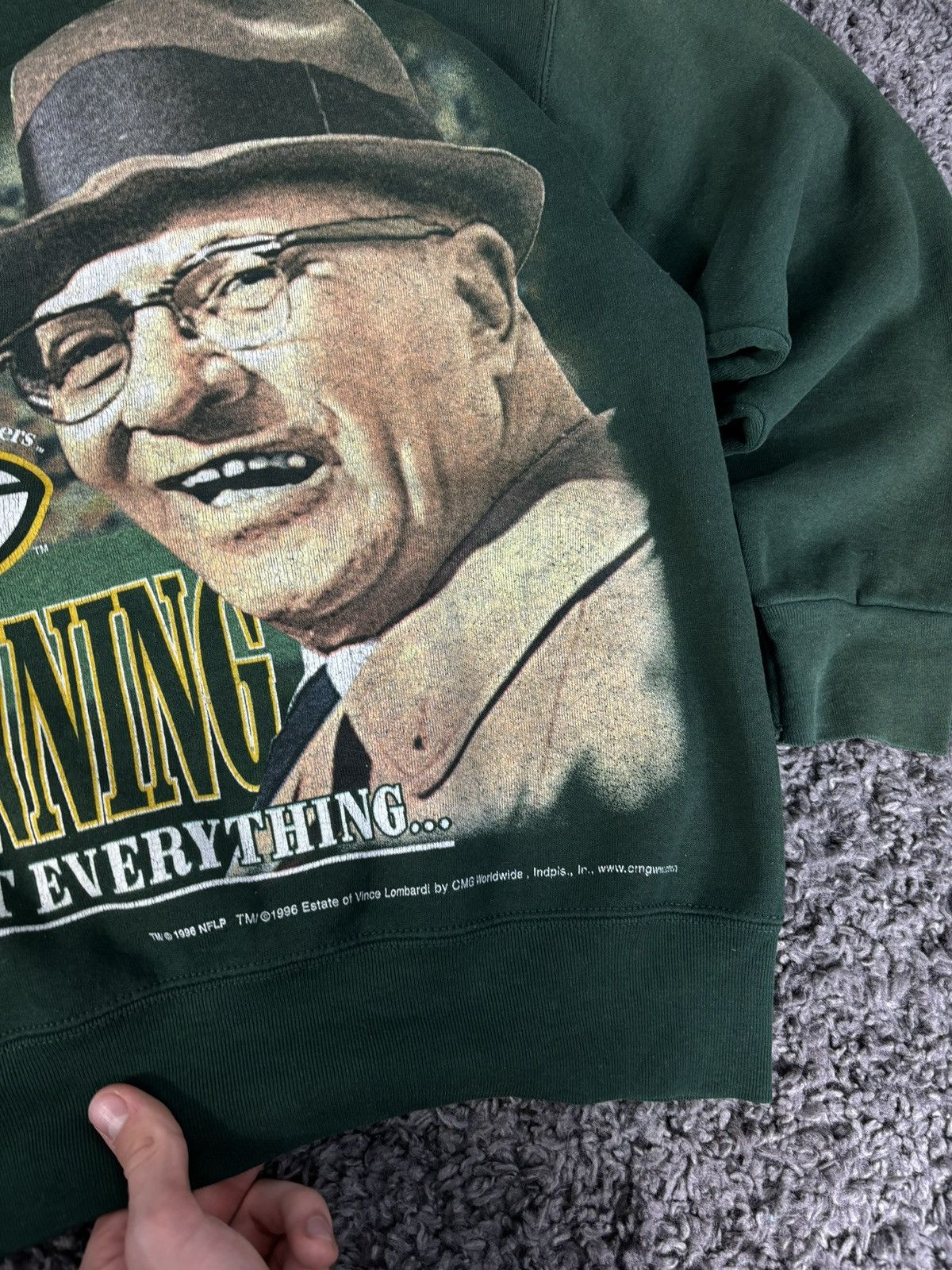 NFL × Vintage 90s NFL Sweatshirt Vince Lombardi Pro Player Super Bowl Size US M / EU 48-50 / 2 - 5 Thumbnail