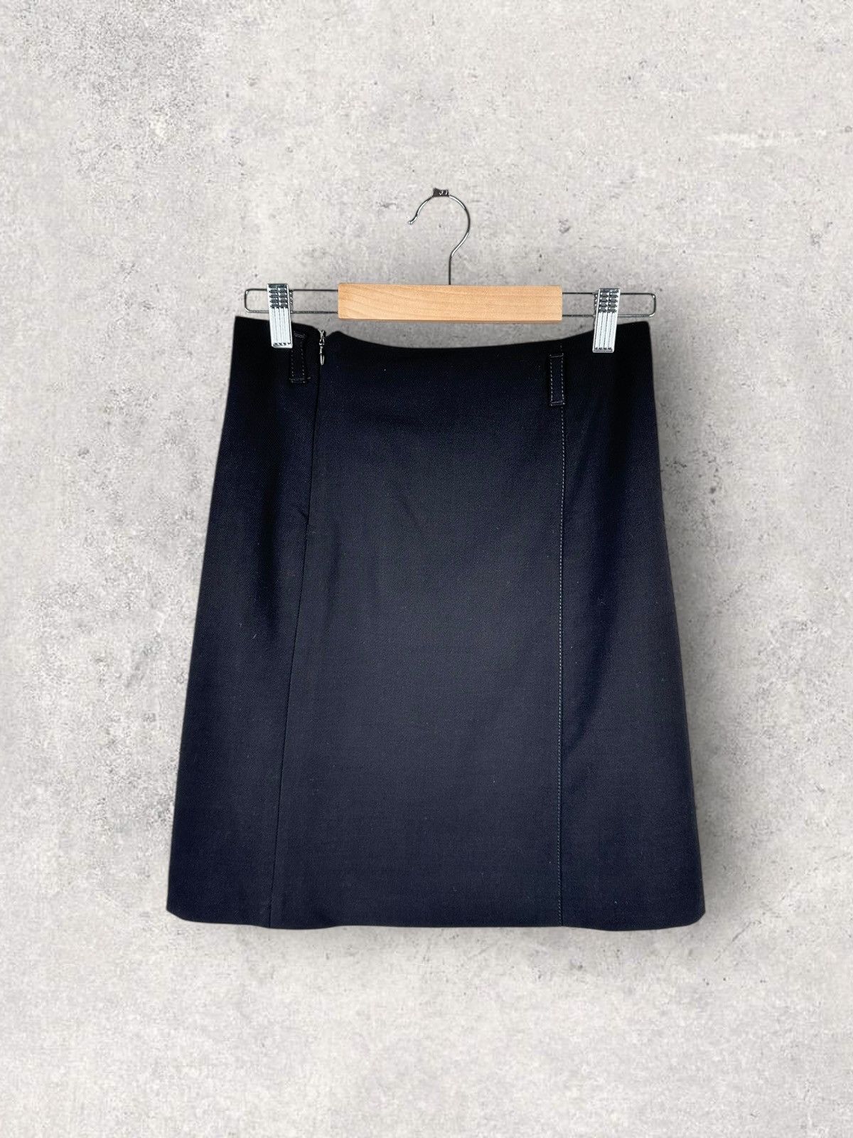 Prada Pencil Wool Skirt Womens