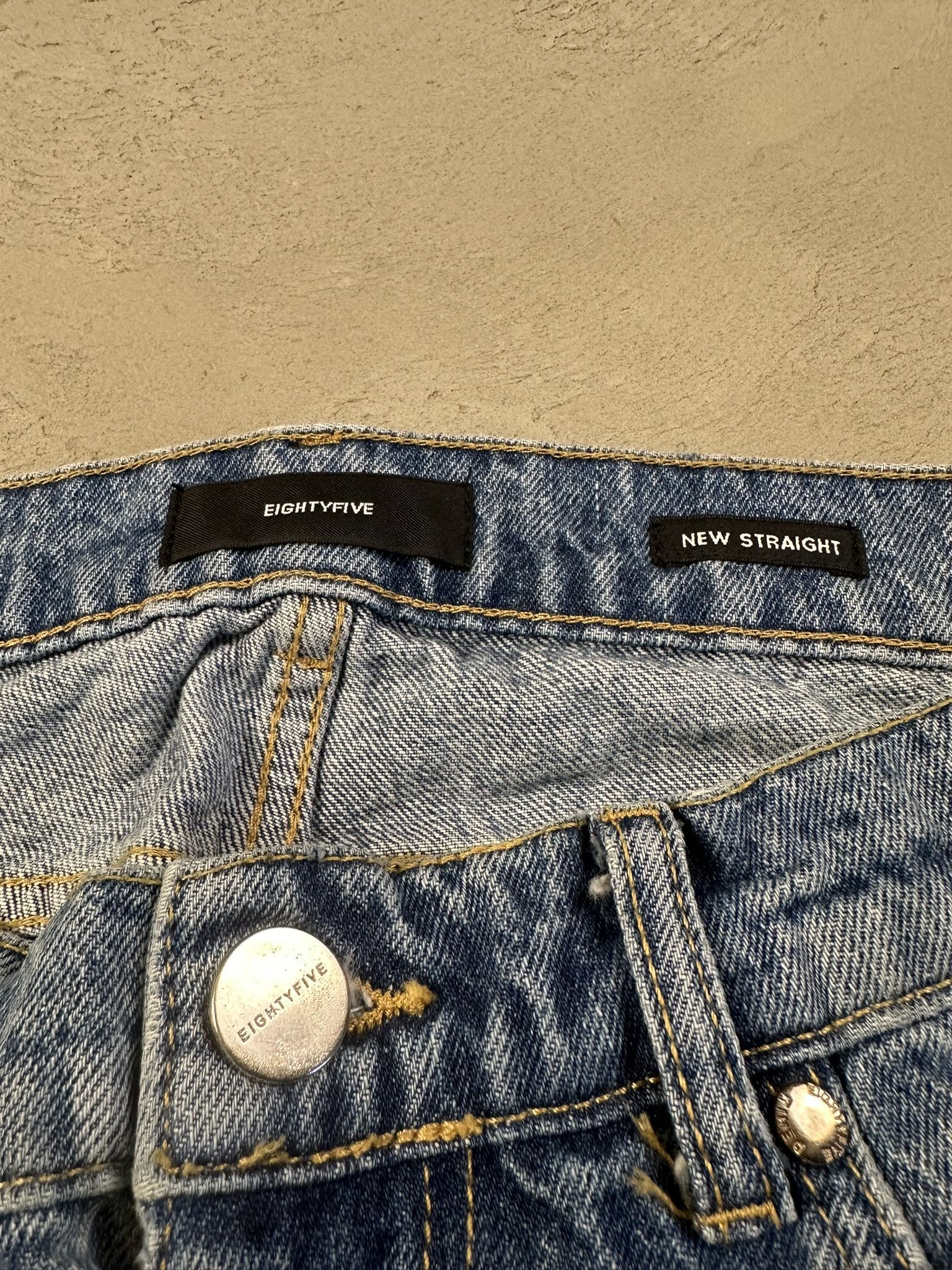 Japanese Brand Eightyfive Avant Garde Oversized Faded Distressed Jeans Size US 32 / EU 48 - 6 Thumbnail