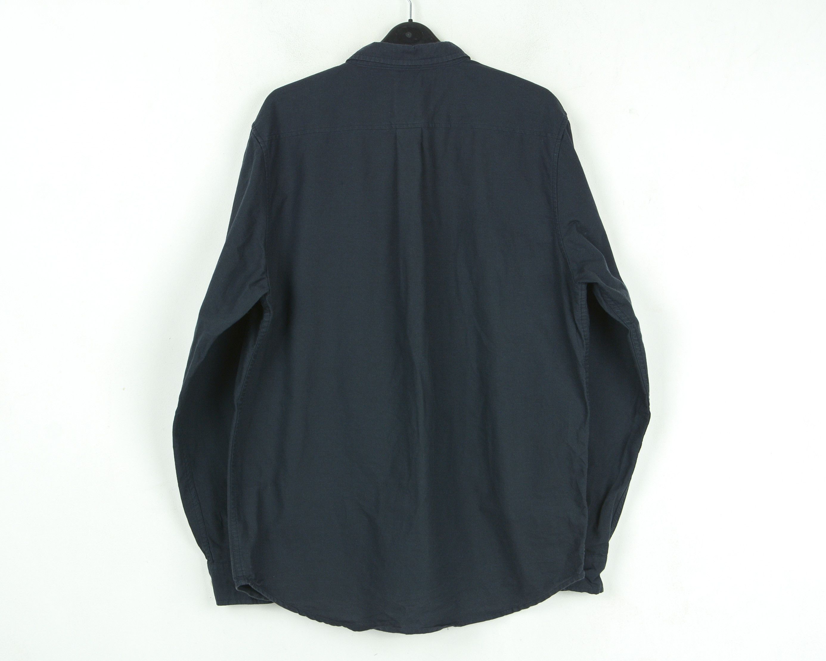 Wood Wood Long Sleeve Shirt Button Up Cotton Casual Collared Navy Top Size US L / EU 52-54 / 3 - 5 Thumbnail