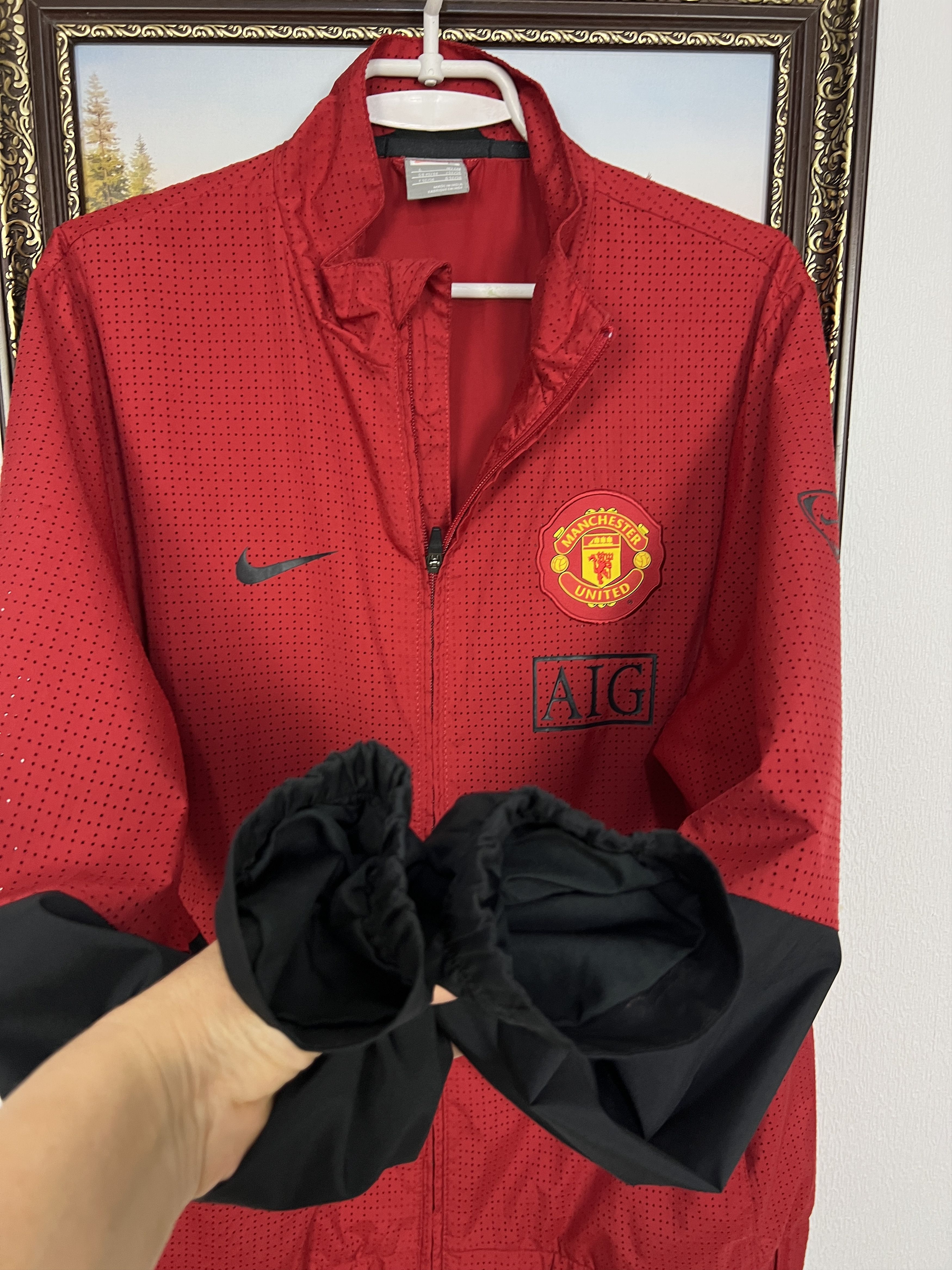 Nike Vintage Manchester United Football Jacket Soccer Track Top Size US L / EU 52-54 / 3 - 5 Thumbnail