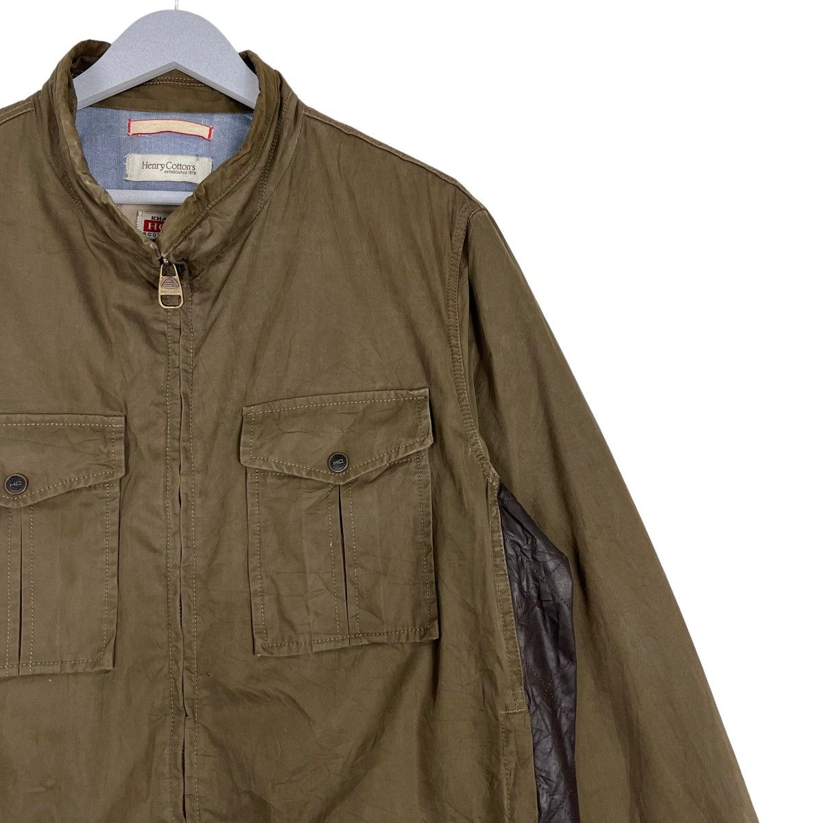 Henry Cotton's 🔥 HENRY COTTONS SCOTLAND KHAKI JACKET Size US M / EU 48-50 / 2 - 6 Thumbnail
