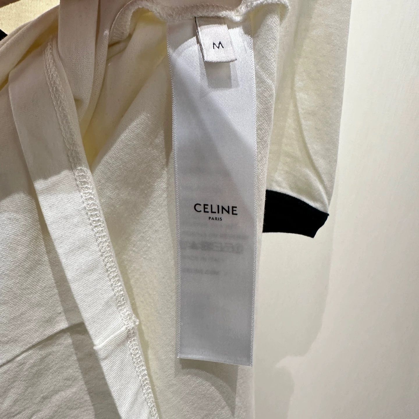 Celine Celine mar15 Triumph Arc logo short M cotton Size M / US 6-8 / IT 42-44 - 4 Thumbnail