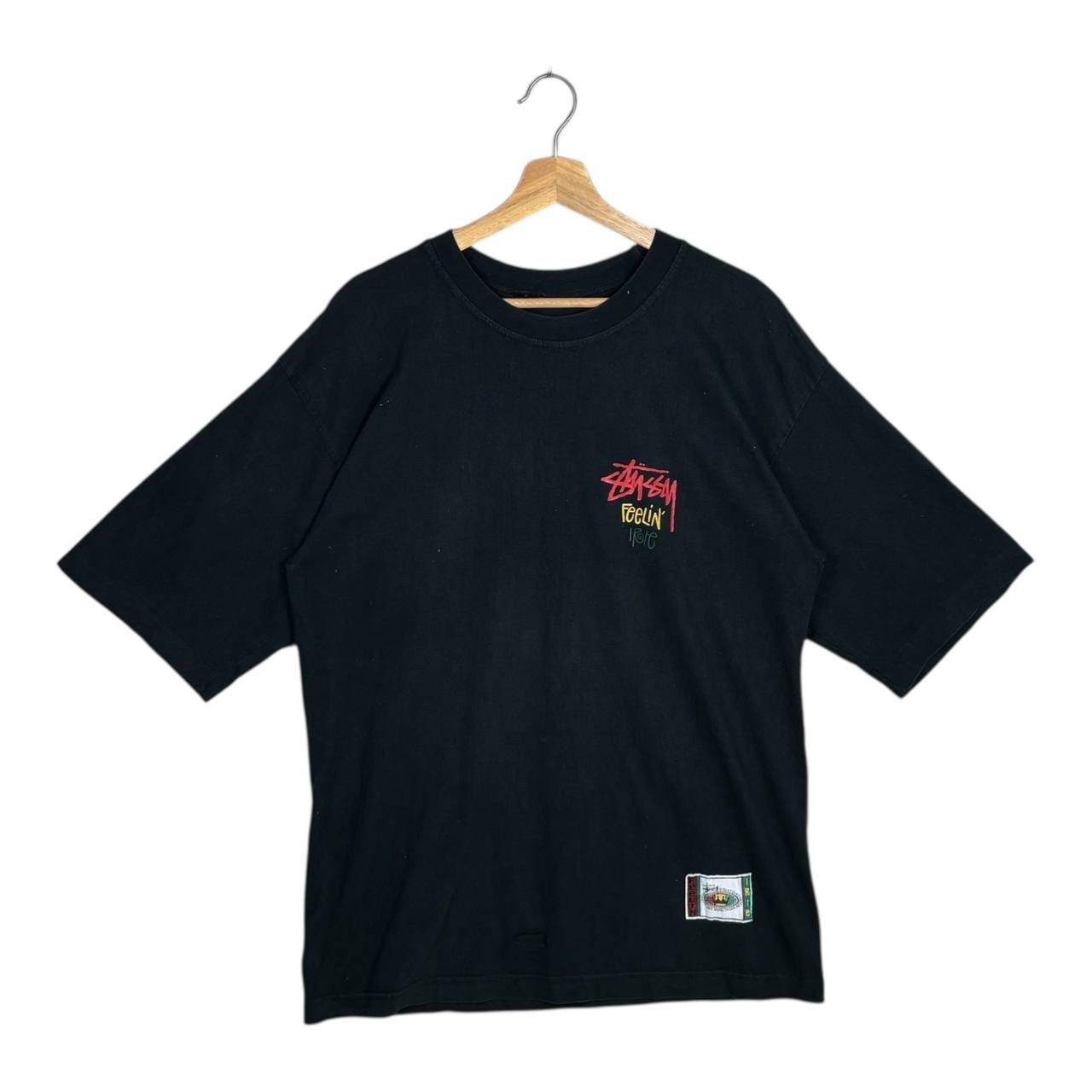 Stussy Thrashed 90s Stussy Irie Vibrations Tribe Tee Rasta ERD Size US L / EU 52-54 / 3 - 2 Thumbnail