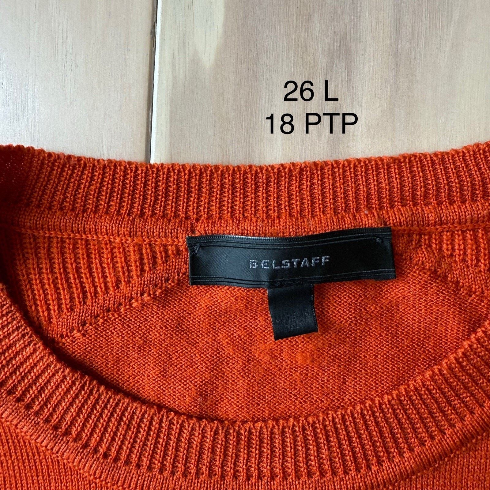Belstaff Belstaff Sweater Women's M Orange Lightweight Wool Pullover Size M / US 6-8 / IT 42-44 - 7 Thumbnail