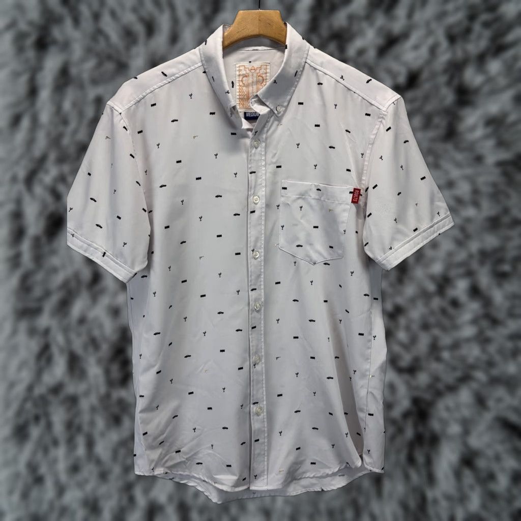 Vintage RSVLTS Secret Agent Man 007 James Bond Medium Roosevelts Button Down Shirt Size US M / EU 48-50 / 2 - 1 Thumbnail