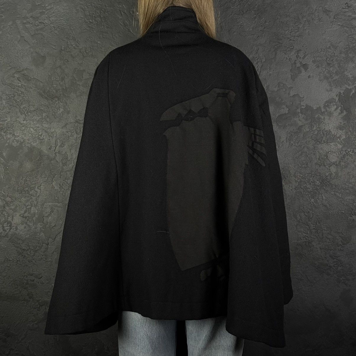 Rundholz RUNDHOLZ Avant-Garde Black Wool Jacket Oversized Size M / US 6-8 / IT 42-44 - 4 Thumbnail
