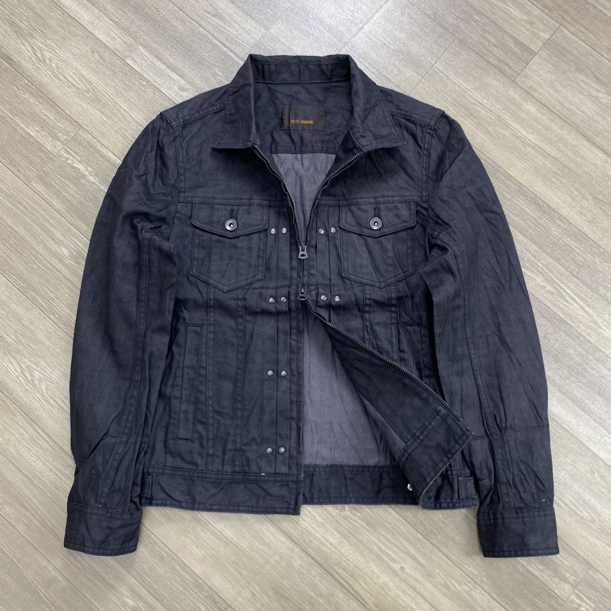 Tete Homme Issey Miyake Tete Homme Tactical Multipocket Denim Jacket Size US M / EU 48-50 / 2 - 2 Thumbnail