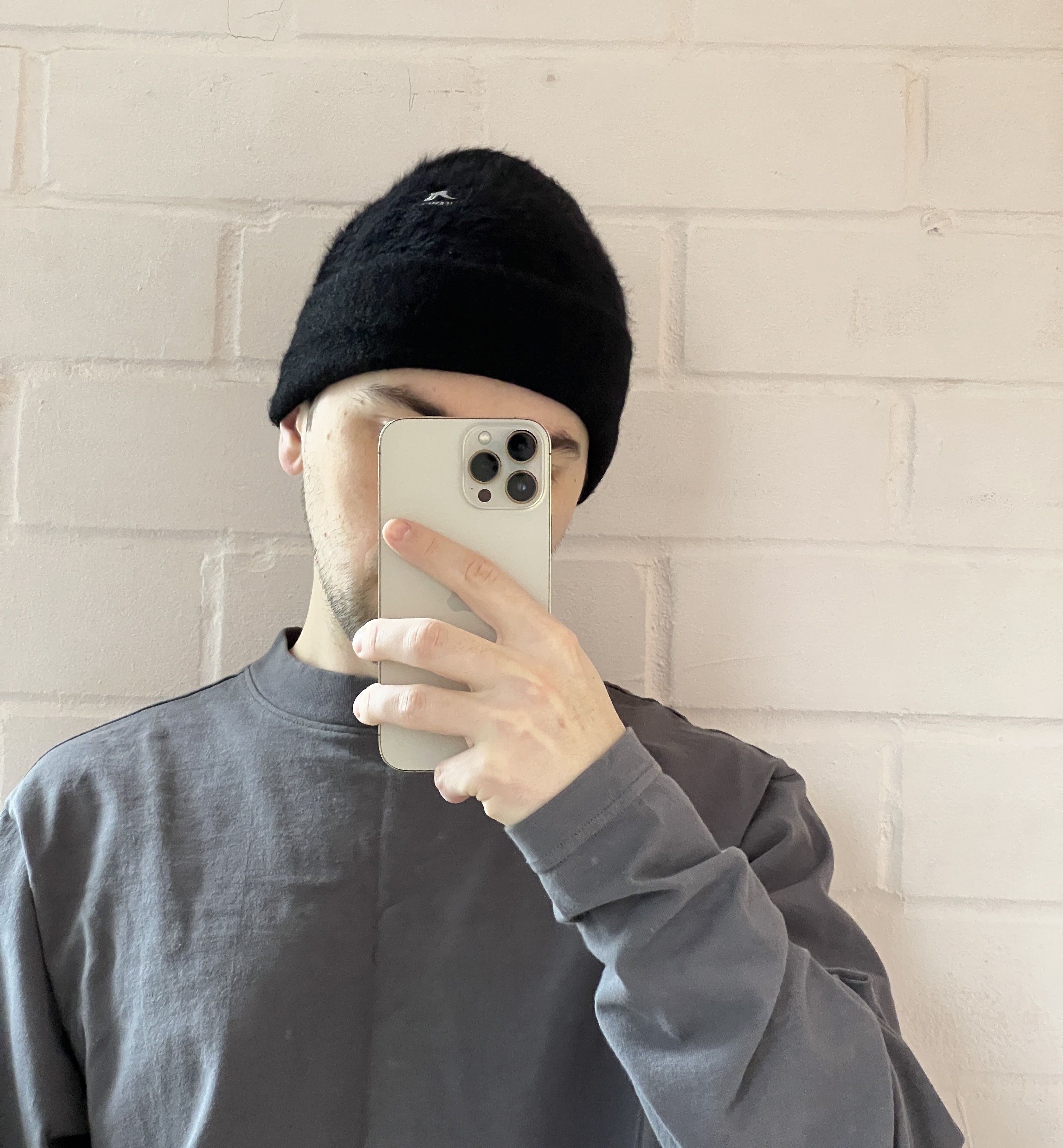 Kangol Vintage Kangol Black Angora Beanie Beanie Hat Mohair Style Size ONE SIZE - 2 Thumbnail