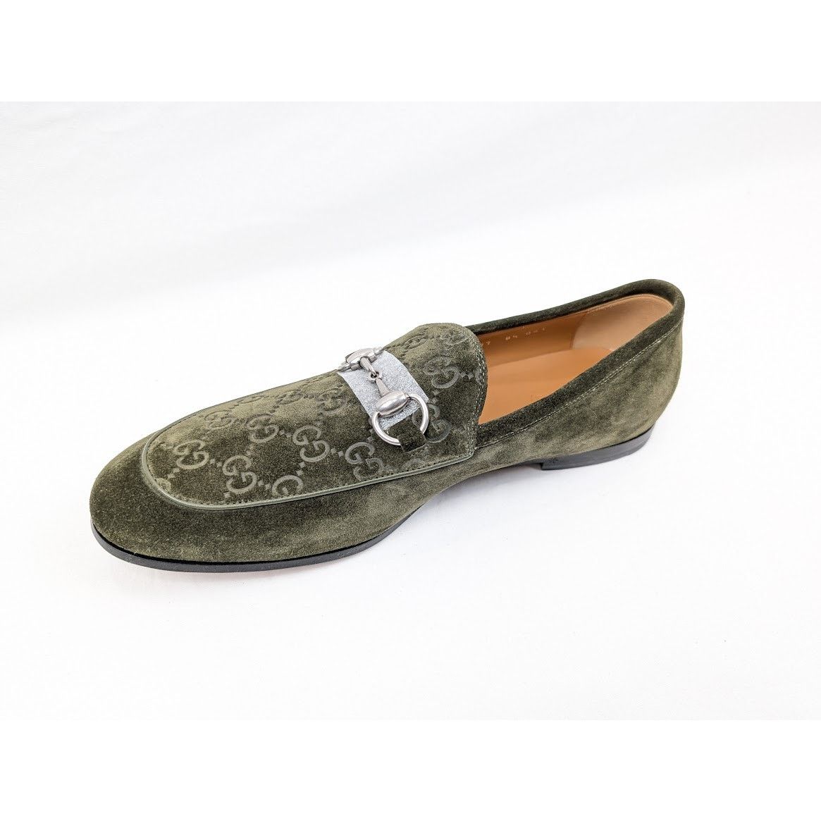 Gucci o1rshd1 Luxury Suede Loafers in Violet Green Size US 9 / EU 42 - 4 Thumbnail