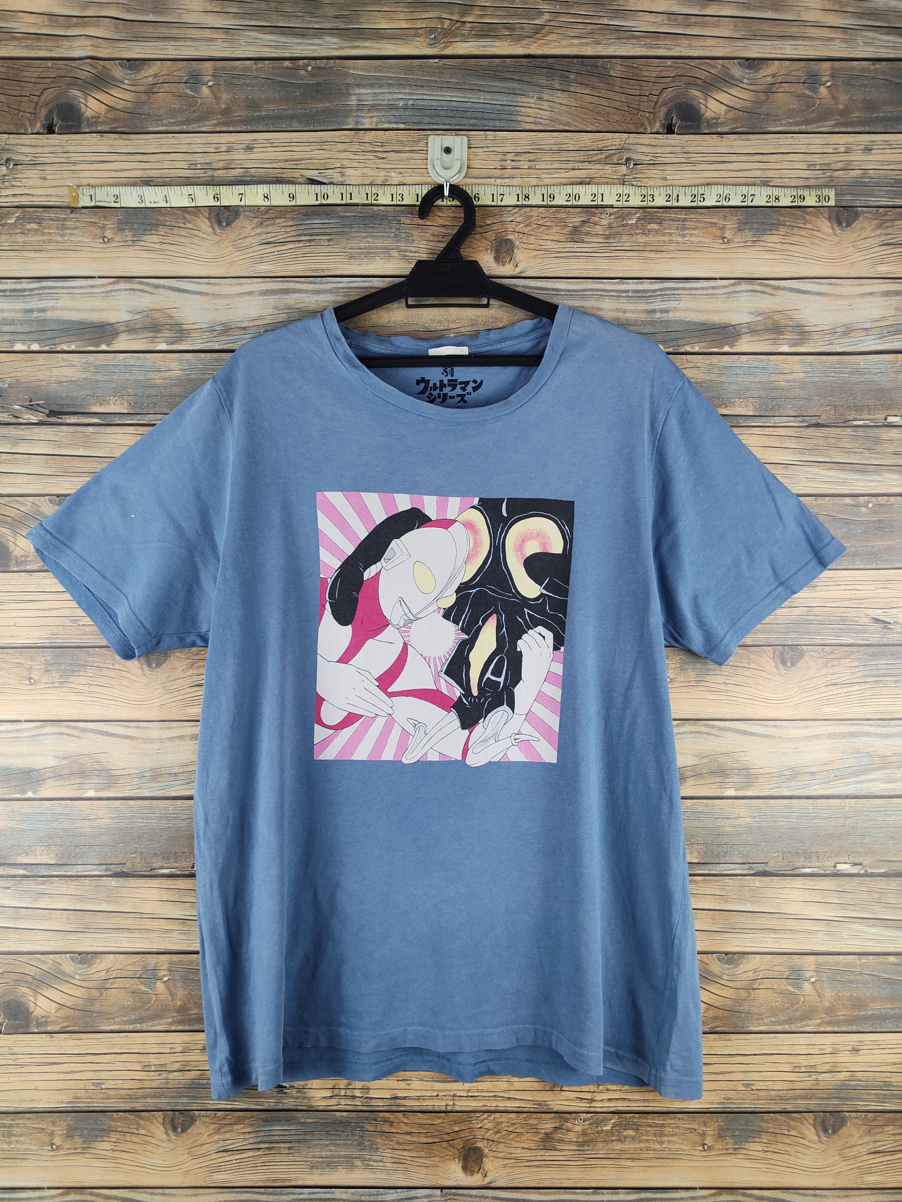 Anime D GU X Ultraman vs kaiju Blue Short Sleeve T-shirts #S2874 Size US XL / EU 56 / 4 - 1 Thumbnail