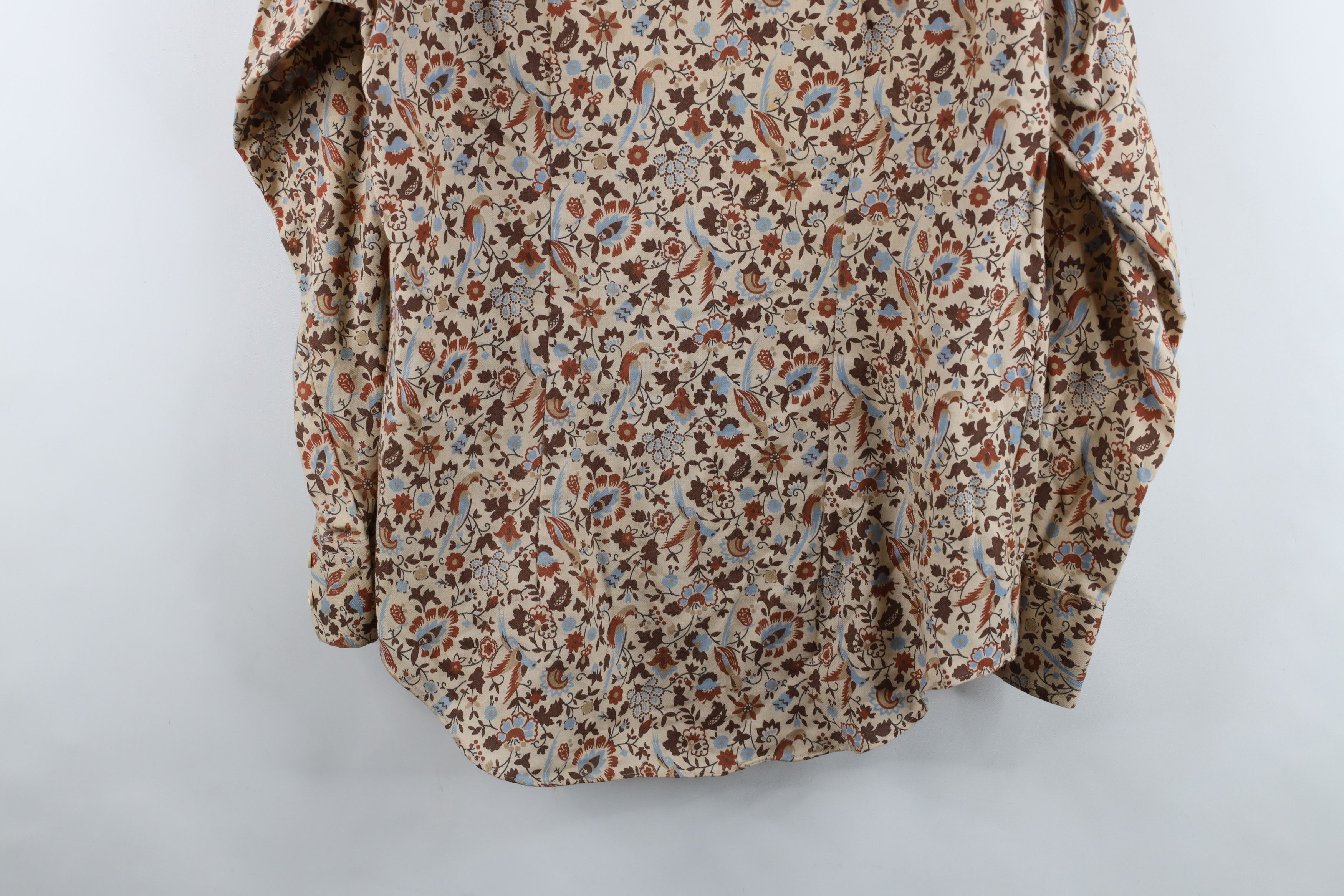 Vintage Vintage 70s Mid Century Modern MCM Tapestry Button Shirt Size US L / EU 52-54 / 3 - 12 Thumbnail
