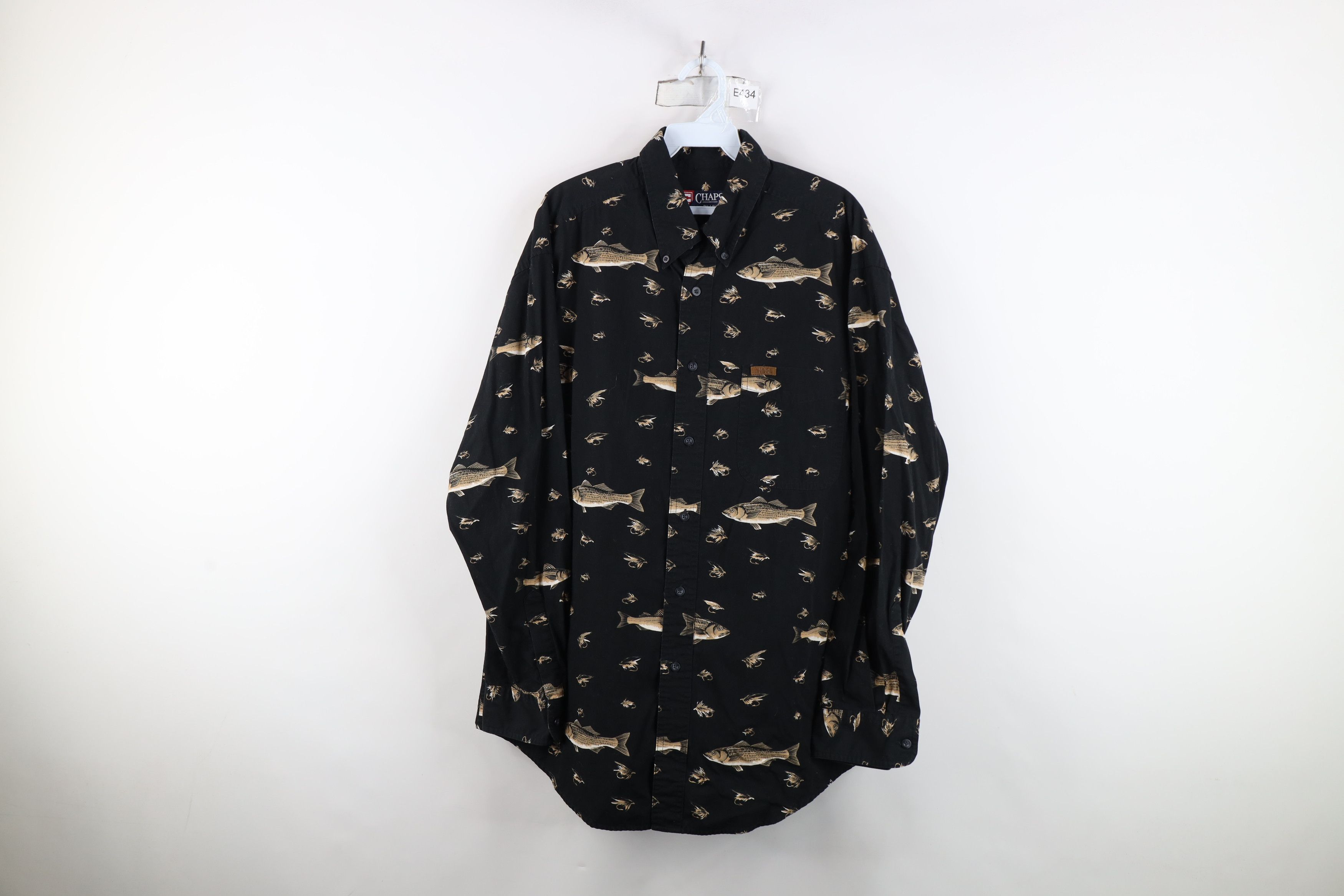 Polo Ralph Lauren Vintage 90s Chaps Ralph Lauren All Over Print Button Shirt Size US L / EU 52-54 / 3 - 1 Thumbnail
