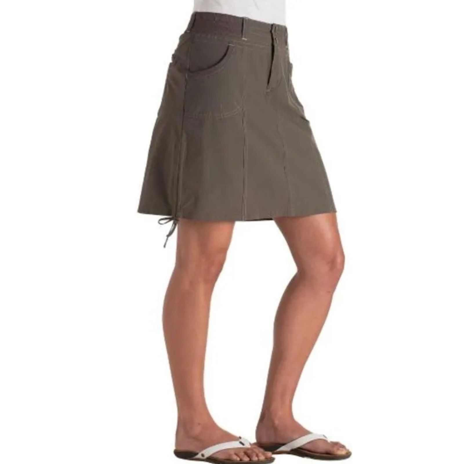 Kuhl Kuhl Durango Side Ruched Skort in Breen Sz 12 Size 34" / US 12 / IT 48 - 1 Thumbnail
