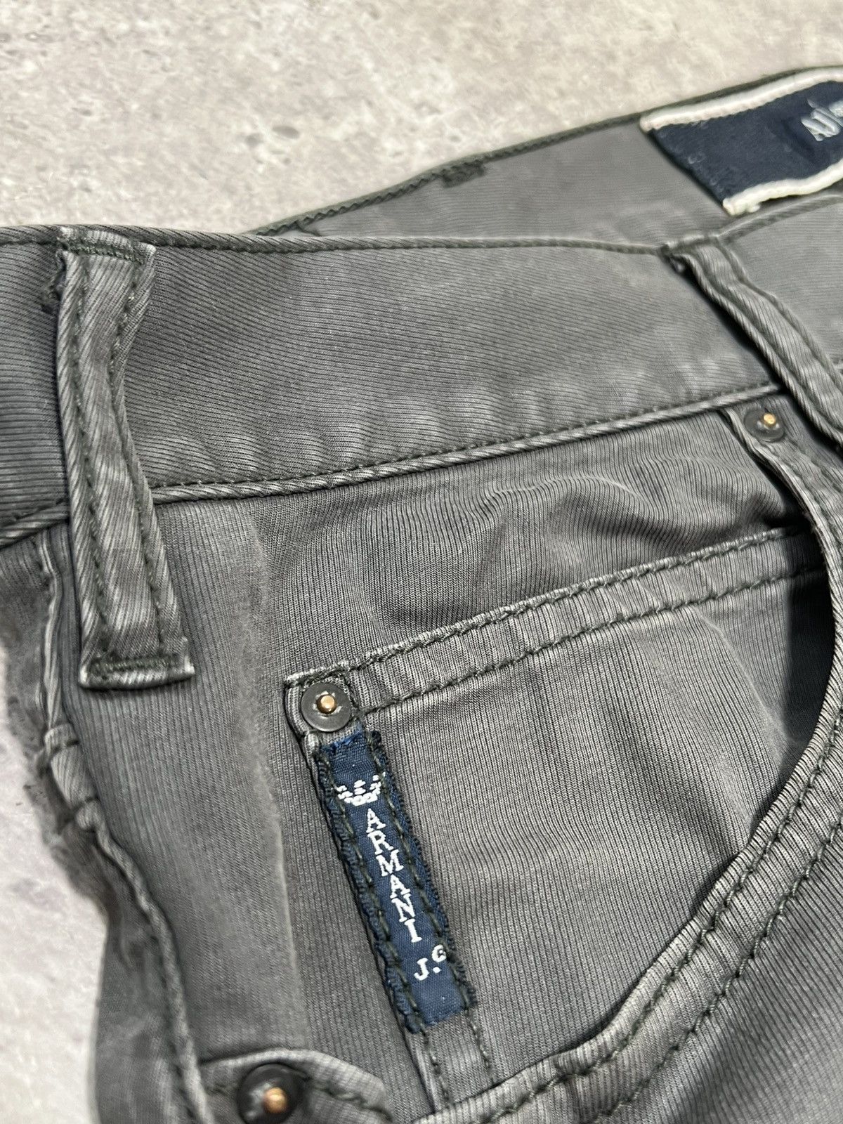 Armani × Vintage Vintage Armani Pocket Logo Baggy Jeans Y2K 34 Size US 34 / EU 50 - 6 Thumbnail