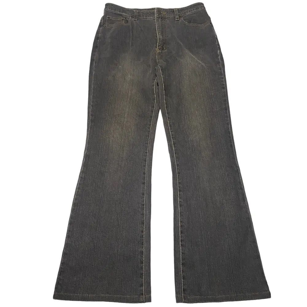 Tornado Mart 2000's Daily Topics Flared Washed Bootcut Jeans Size US 29 - 2 Thumbnail