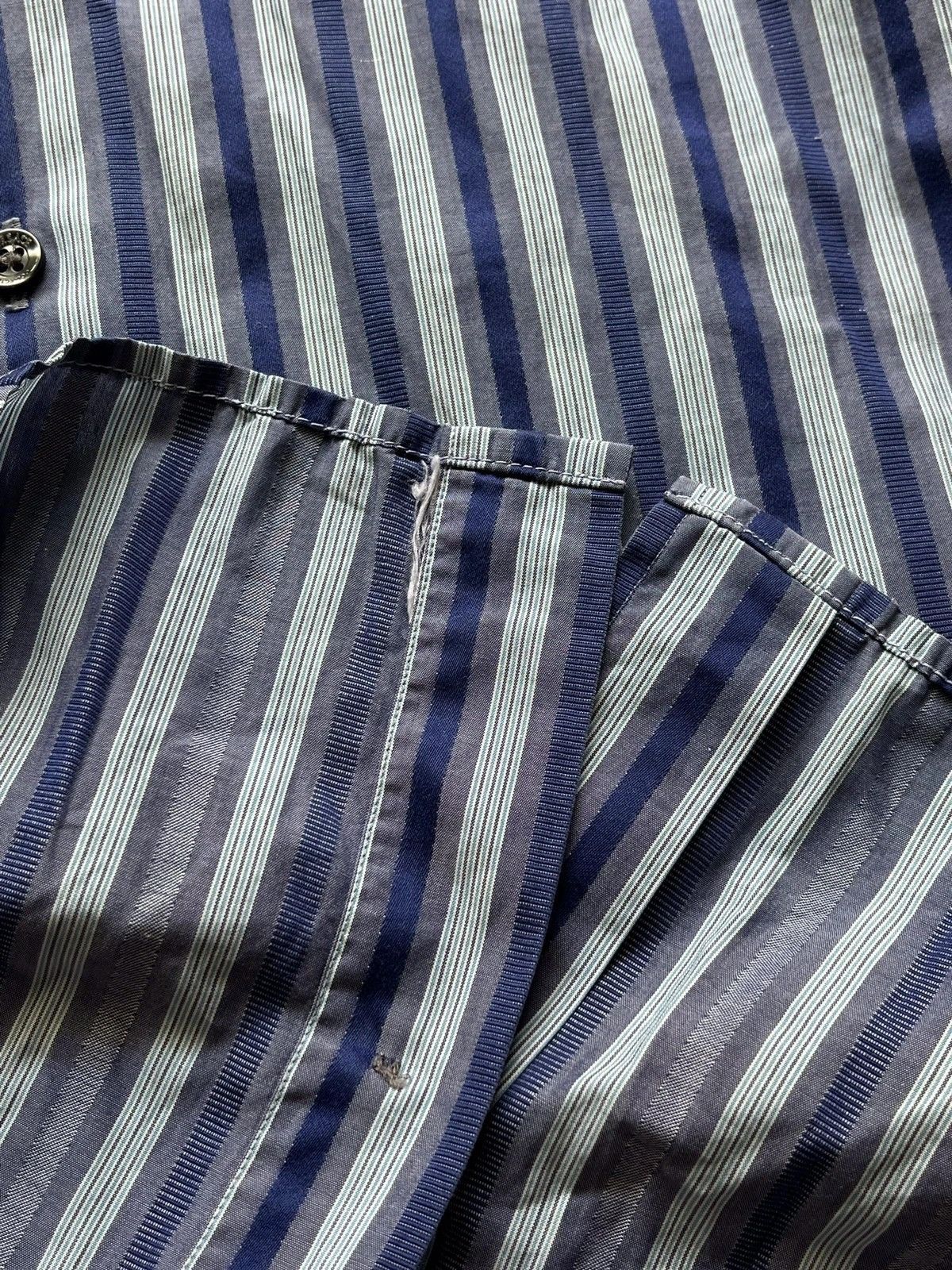 Versace Versace Collection Size 15 1/2 | 39 L Shirt Stripped 2010s Size US L / EU 52-54 / 3 - 12 Thumbnail