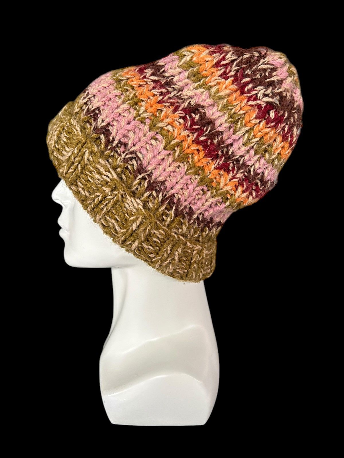 Japanese Brand × Kapital × Vintage Crochet Knitted Handmade Beanie Hats Rare ☠️☠️ Size ONE SIZE - 2 Thumbnail