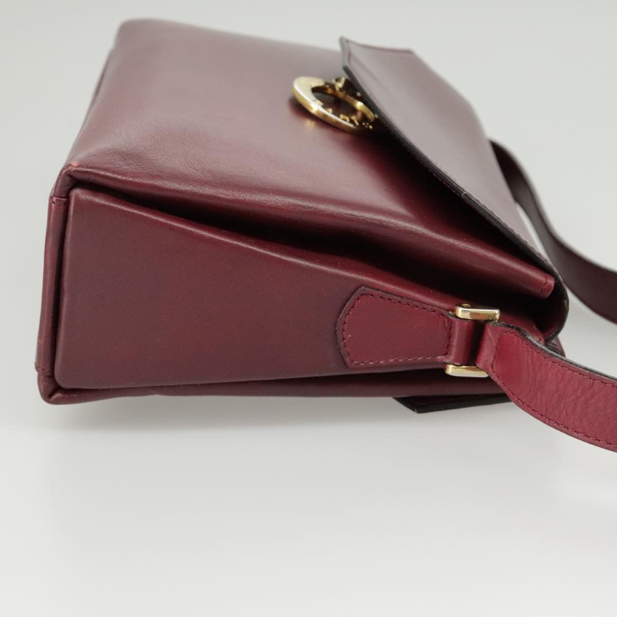 Celine CELINE Shoulder Bag Leather Wine Red Gold Size ONE SIZE - 5 Thumbnail