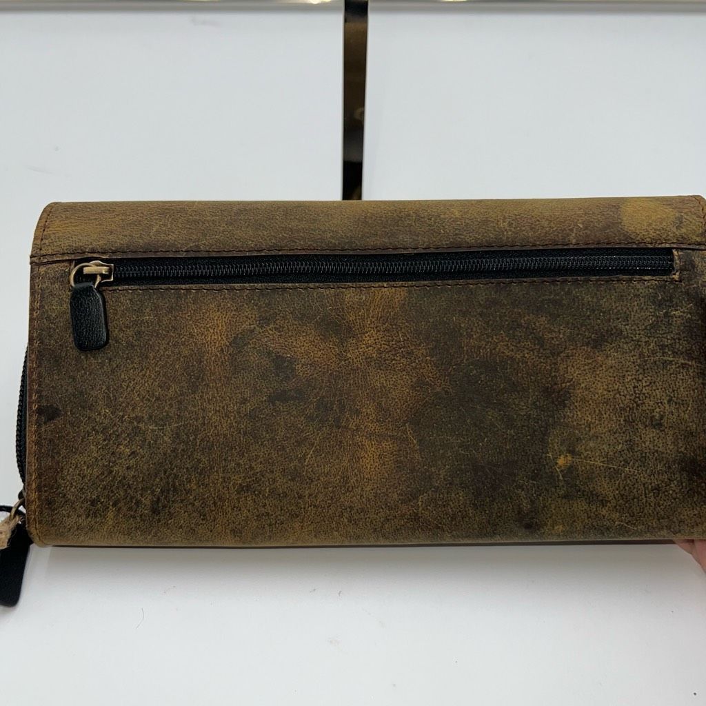 Other Myra Bag Leather Wallet RFID Safe with Distressed Look and Kisslock Size ONE SIZE - 11 Thumbnail