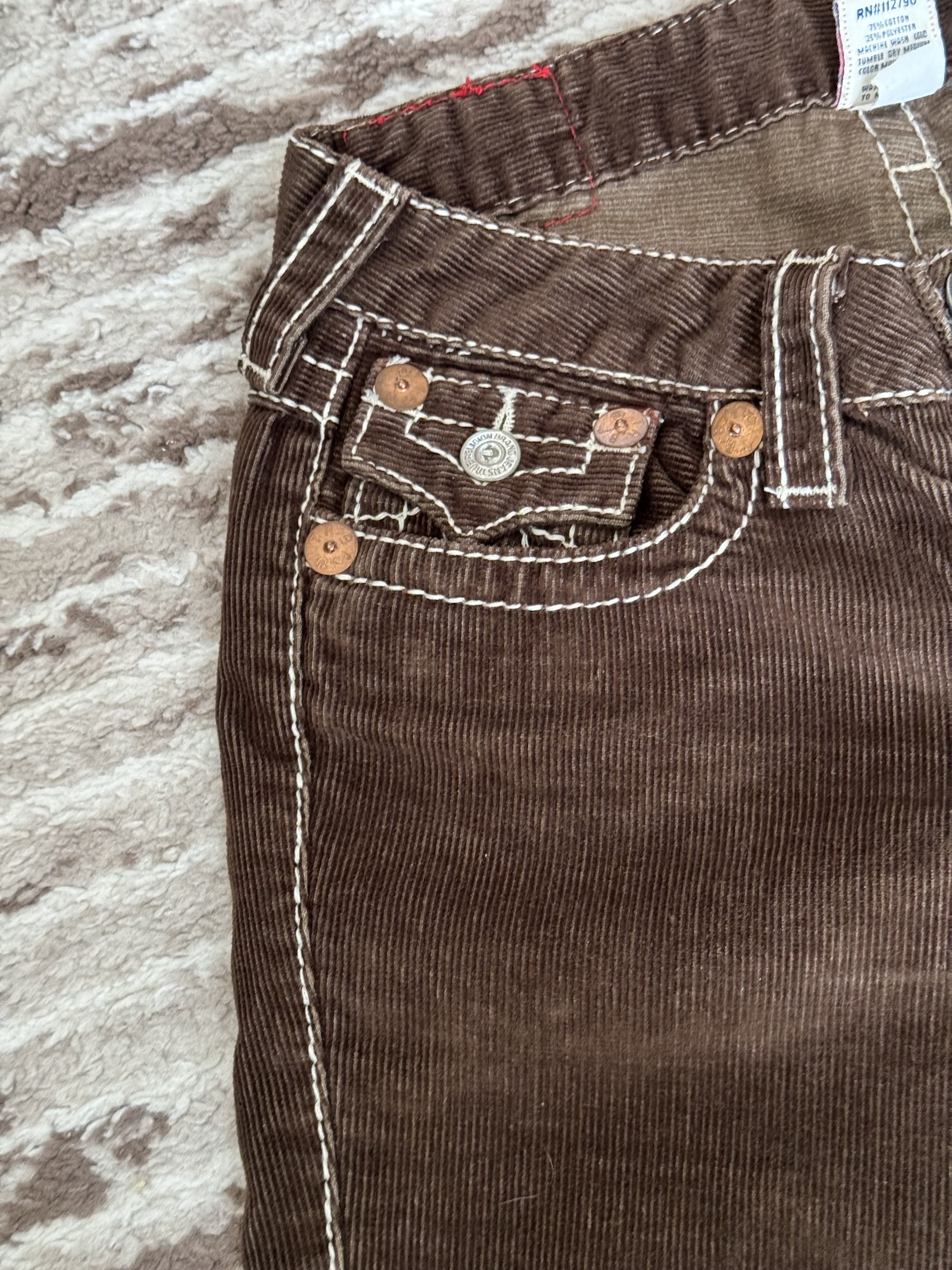 Flare vintage True Religion corduroy Boot Cut