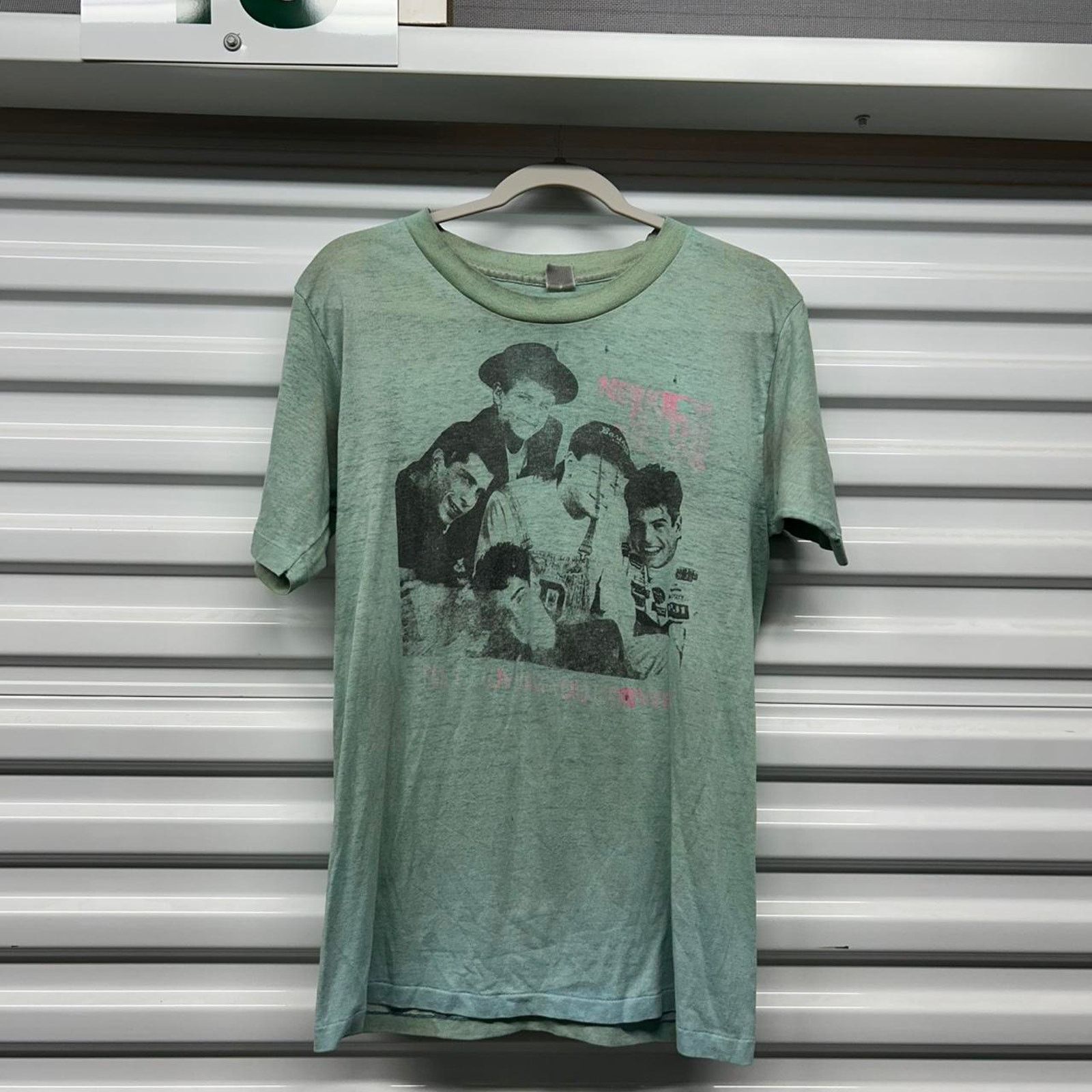 Other 80s vintage thin green New Kids on the Block band tee Size L / US 10 / IT 46 - 1 Thumbnail
