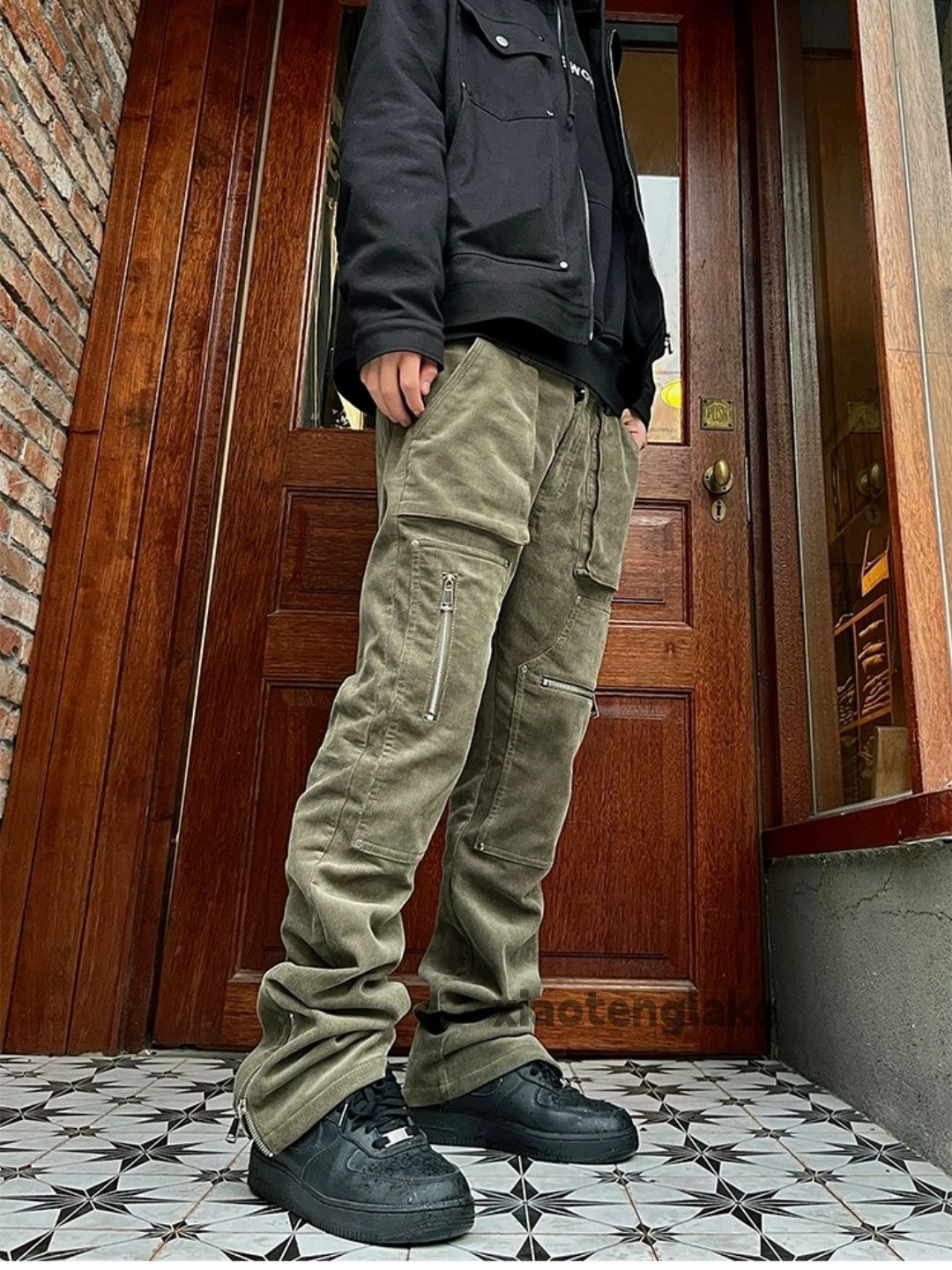 Designer × Japanese Brand × Vintage washed faded cleanfit yuppie utility flared cargo pants Size US 36 / EU 52 - 1 Thumbnail