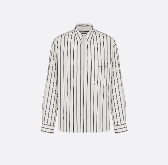 Dior o1w1db10625 Shirt in White/Black Size US M / EU 48-50 / 2 - 1 Thumbnail