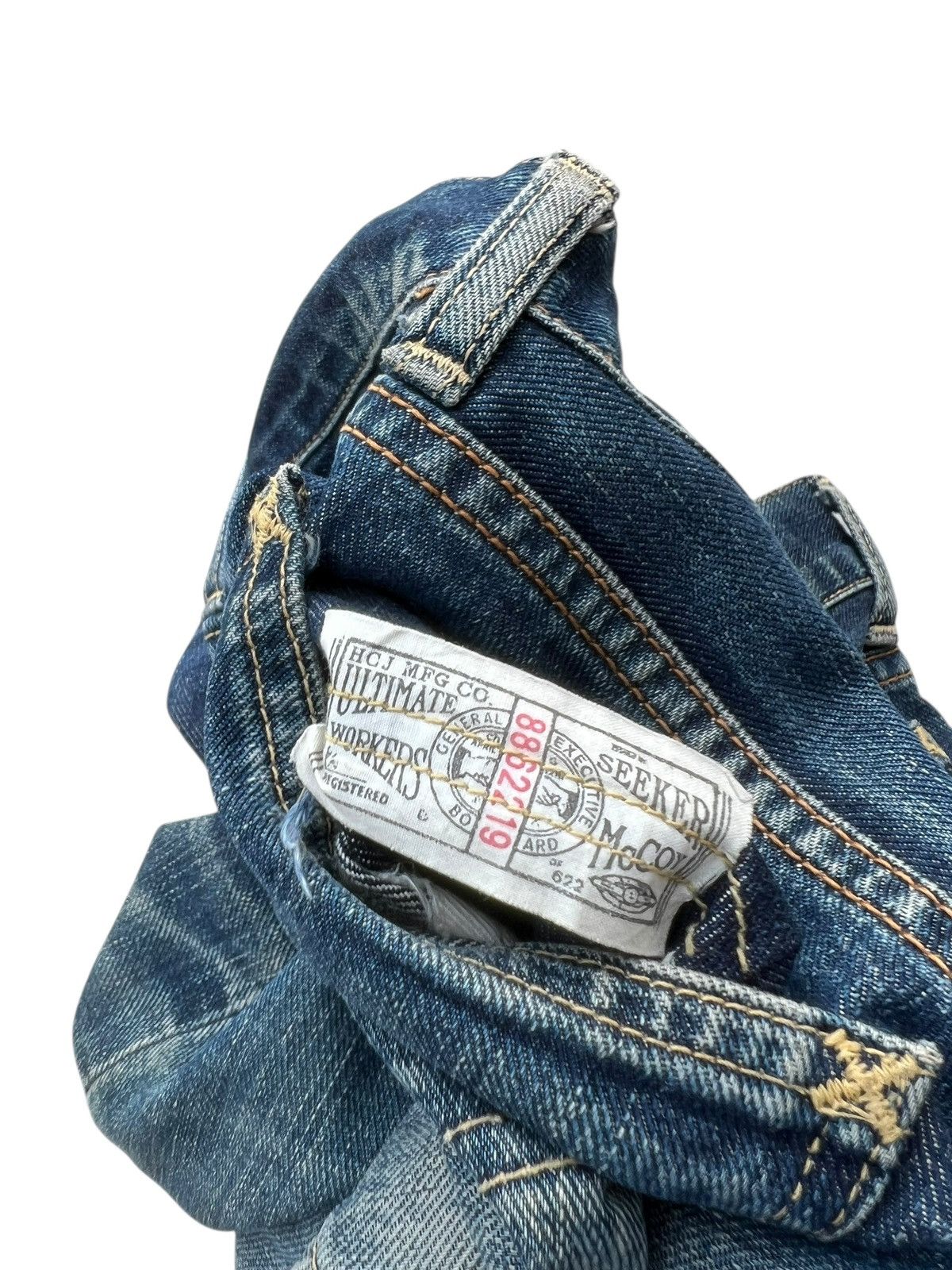 Lee Vintage Lee Sanforized Distressed Mud Denim Selvedge Jeans Size US 30 / EU 46 - 24 Thumbnail