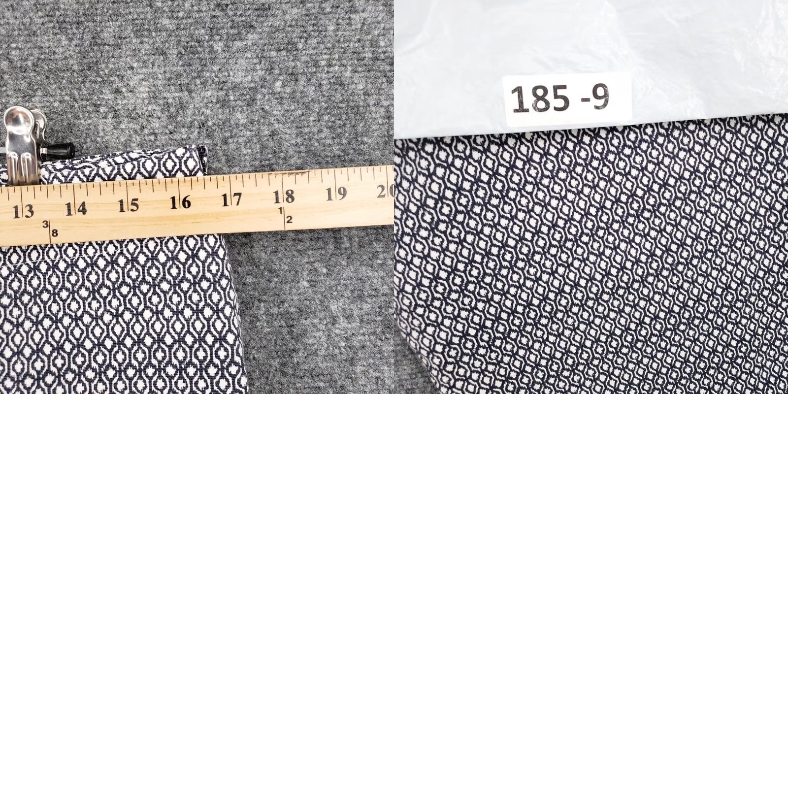 Talbots Talbots Pants Womens 10 Blue White Crop Straight Geometric Stretch Size 32" / US 10 / IT 46 - 9 Thumbnail