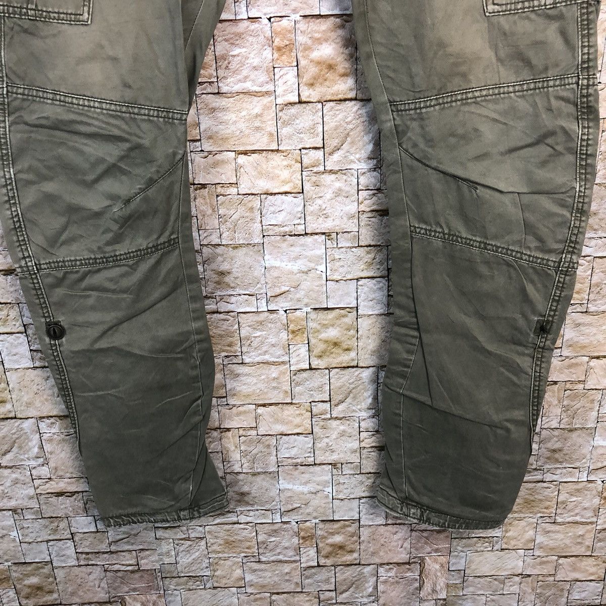 Japanese Brand Rare Xtyle Green tactical Cargo Multipocket Pants #A329 Size US 31 - 7 Thumbnail