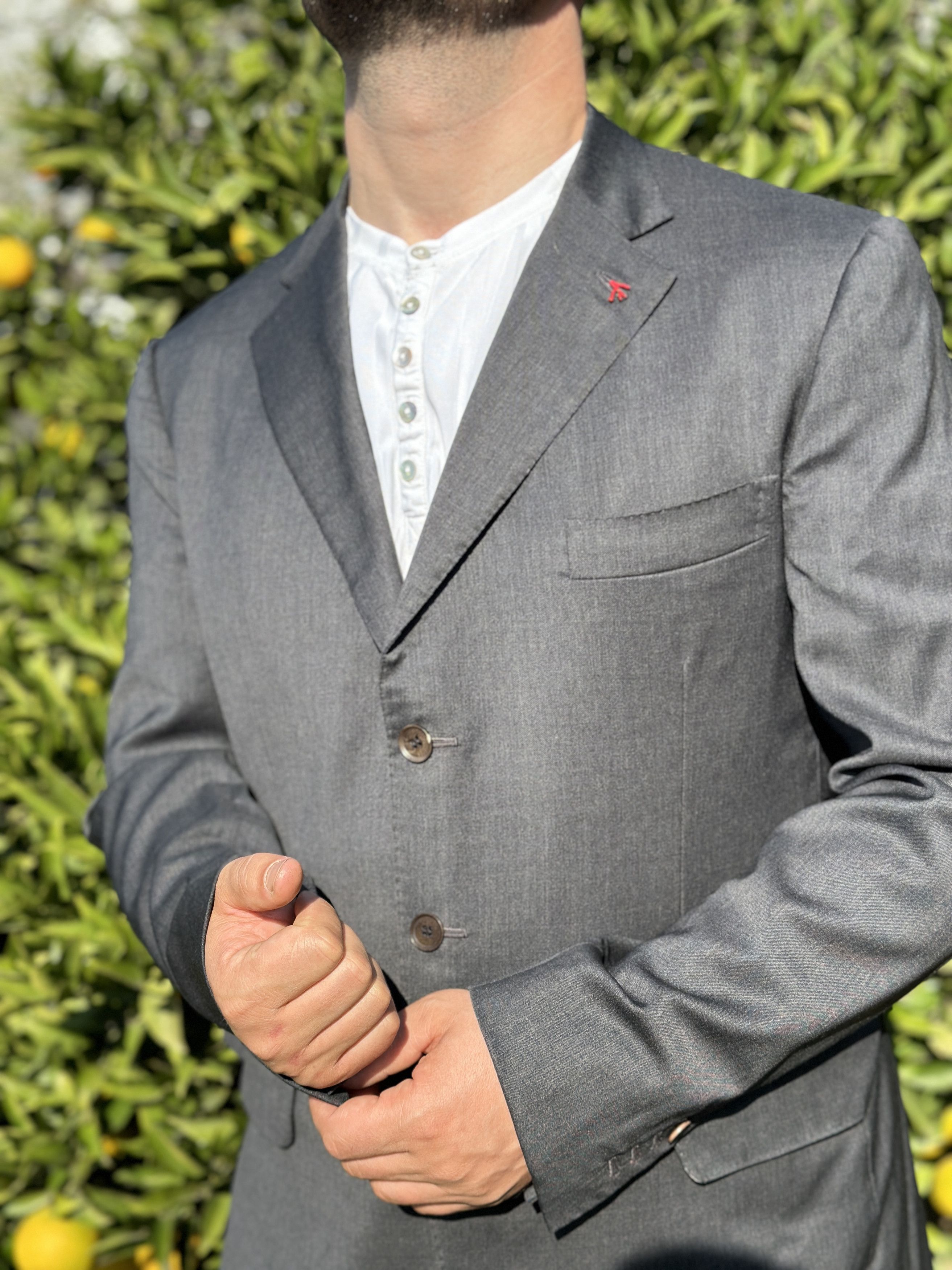Isaia Isaia Napoli Aqua Spider Tuxedo Formal Jacket Size 54 7 R L Size 54R - 9 Thumbnail