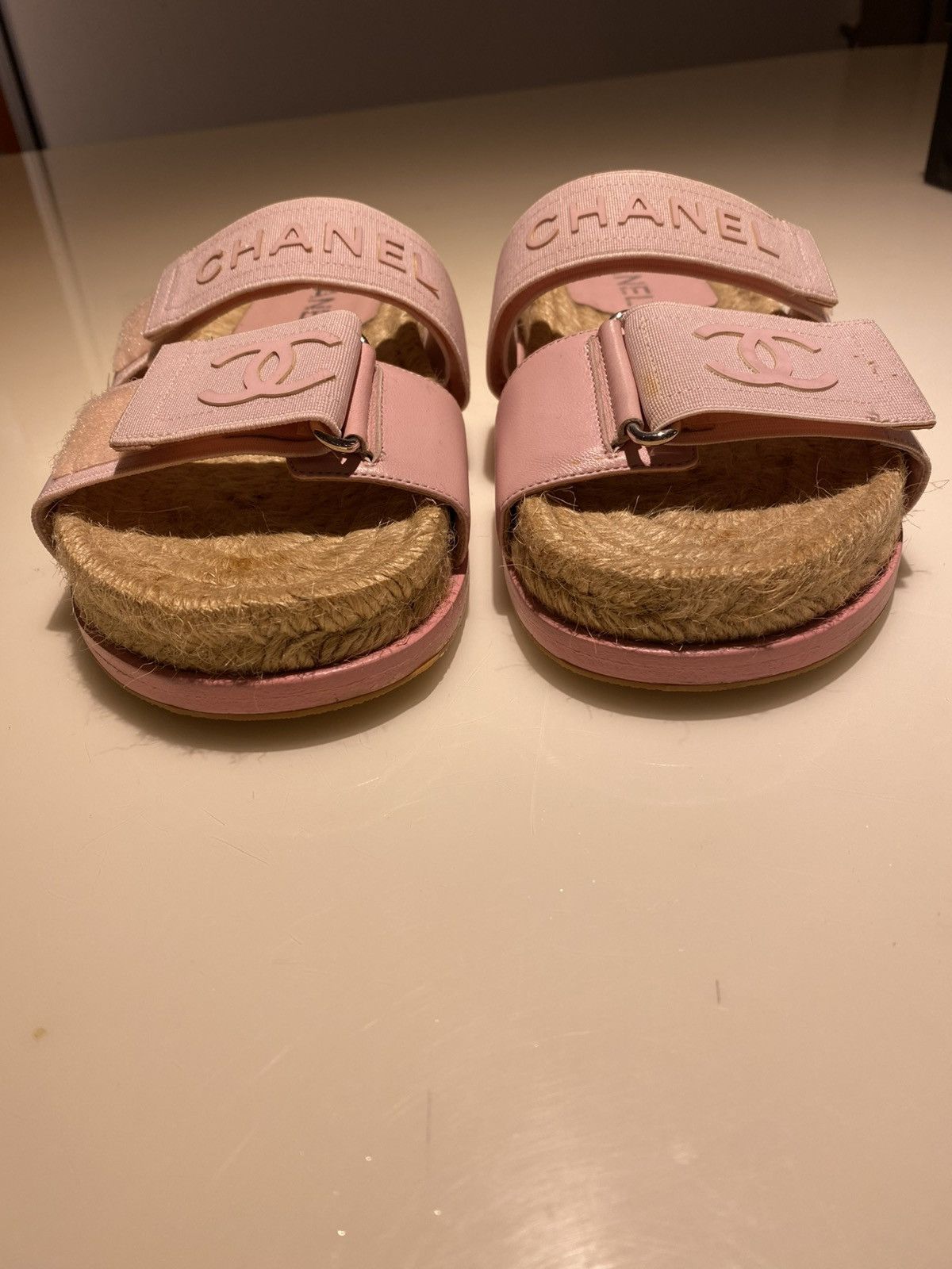 Chanel Chanel Leather Sandal Size US 5 / IT 35 - 2 Thumbnail