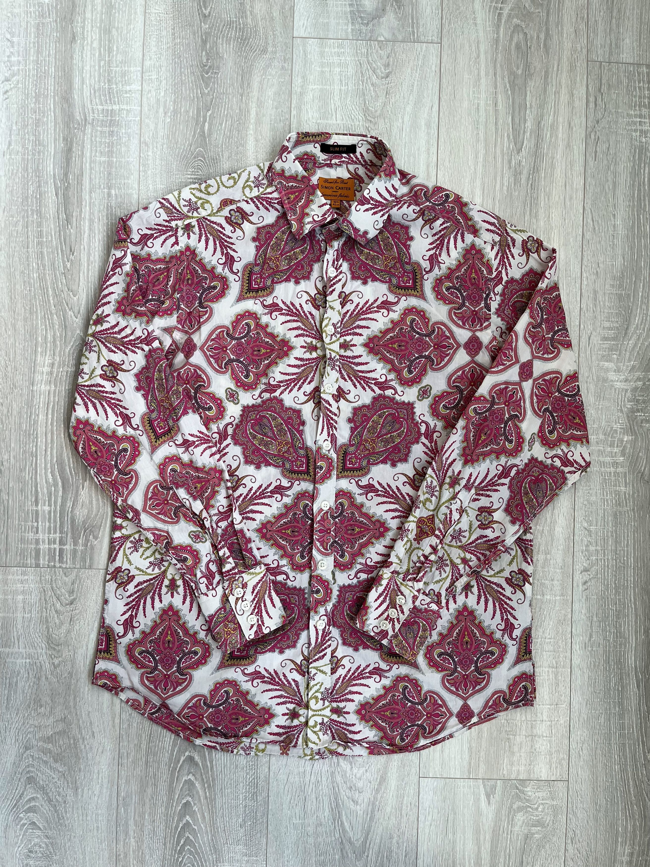 Simon Carter Simon Carter Overprinted Shirt Slim Fit Size US L / EU 52-54 / 3 - 1 Thumbnail