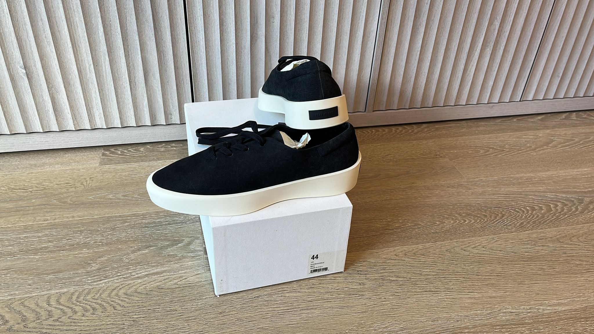 FEAR OF GOD 101 Lace-Up Suede Sneakers Black 44 US 11 FOG