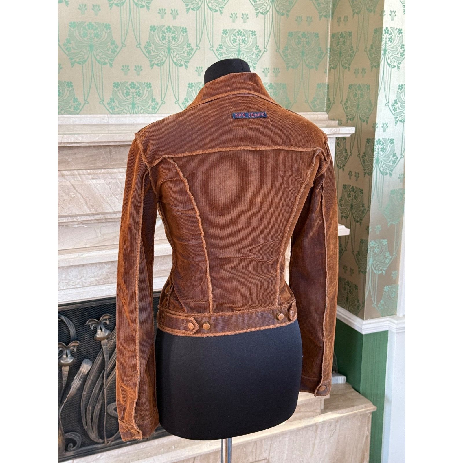 Jean Paul Gaultier Vintage Jean Paul Gaultier Rust Corduroy Blue Brown Jacket S Size S / US 4 / IT 40 - 3 Thumbnail