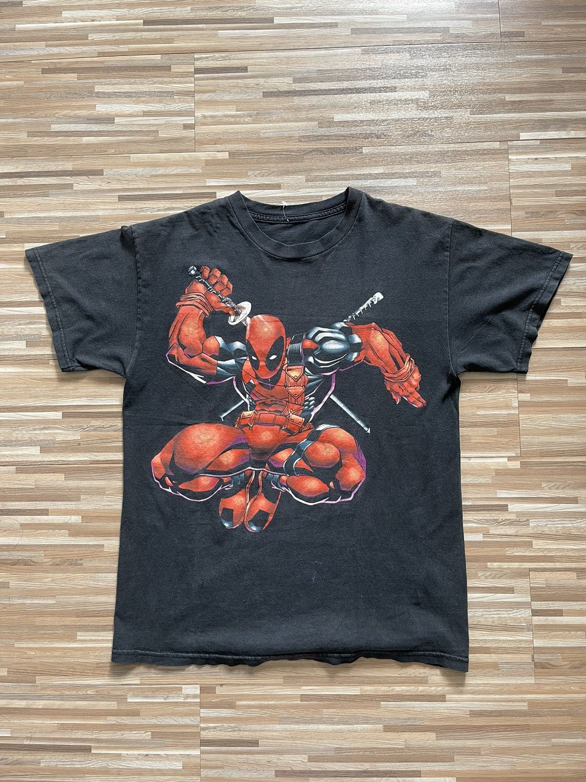 Mad Engine × Marvel Comics × Vintage Y2k Marvel Deadpool Black Mad Engine Tee🤺 Size US M / EU 48-50 / 2 - 1 Thumbnail