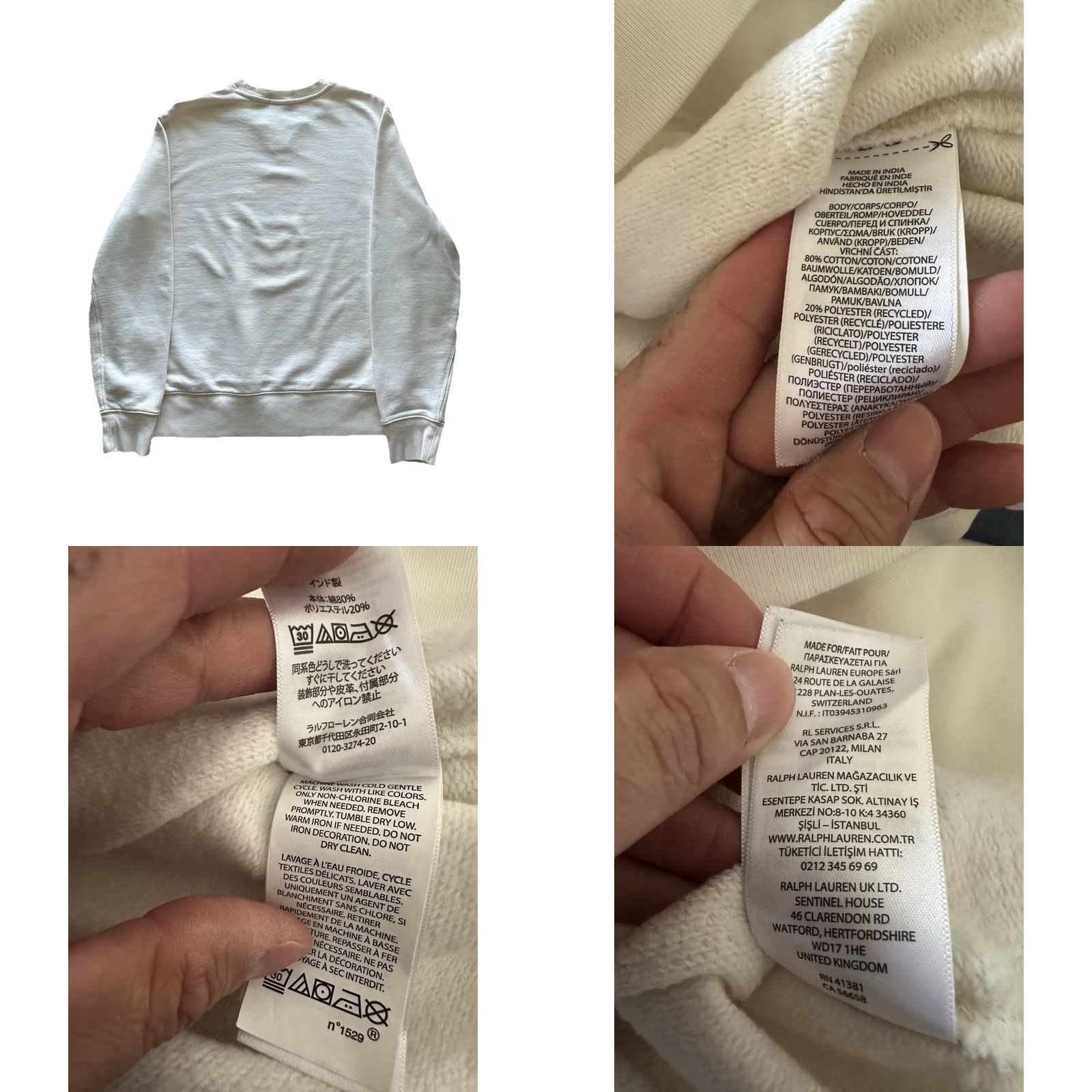 Polo Ralph Lauren VINTAGE Polo Ralph Lauren Sweatshirt Polo Bear Ski Winter Beige M Mens Chest 22” Length 24.5” Pullover Size US M / EU 48-50 / 2 - 8 Thumbnail
